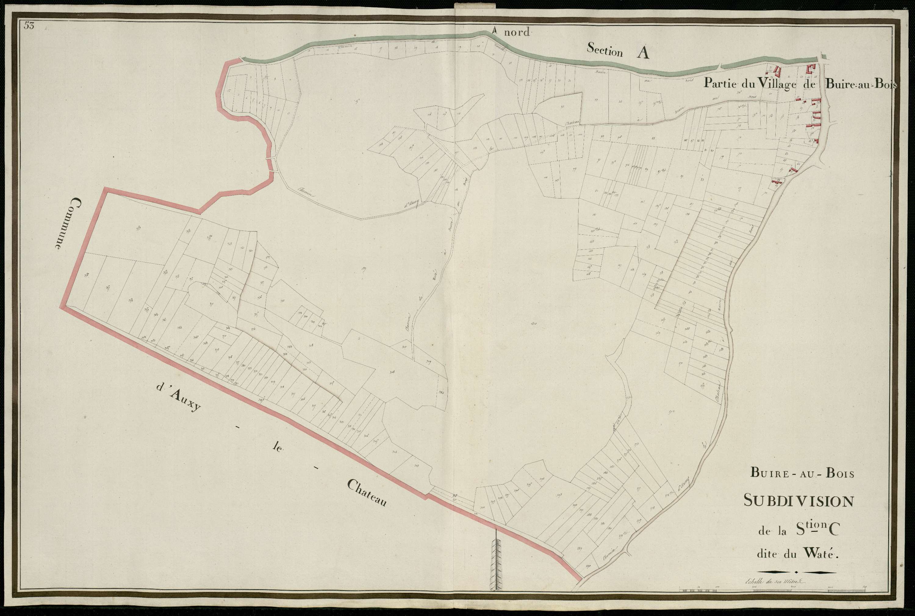 Buire-au-Bois - Section C, 1re feuille