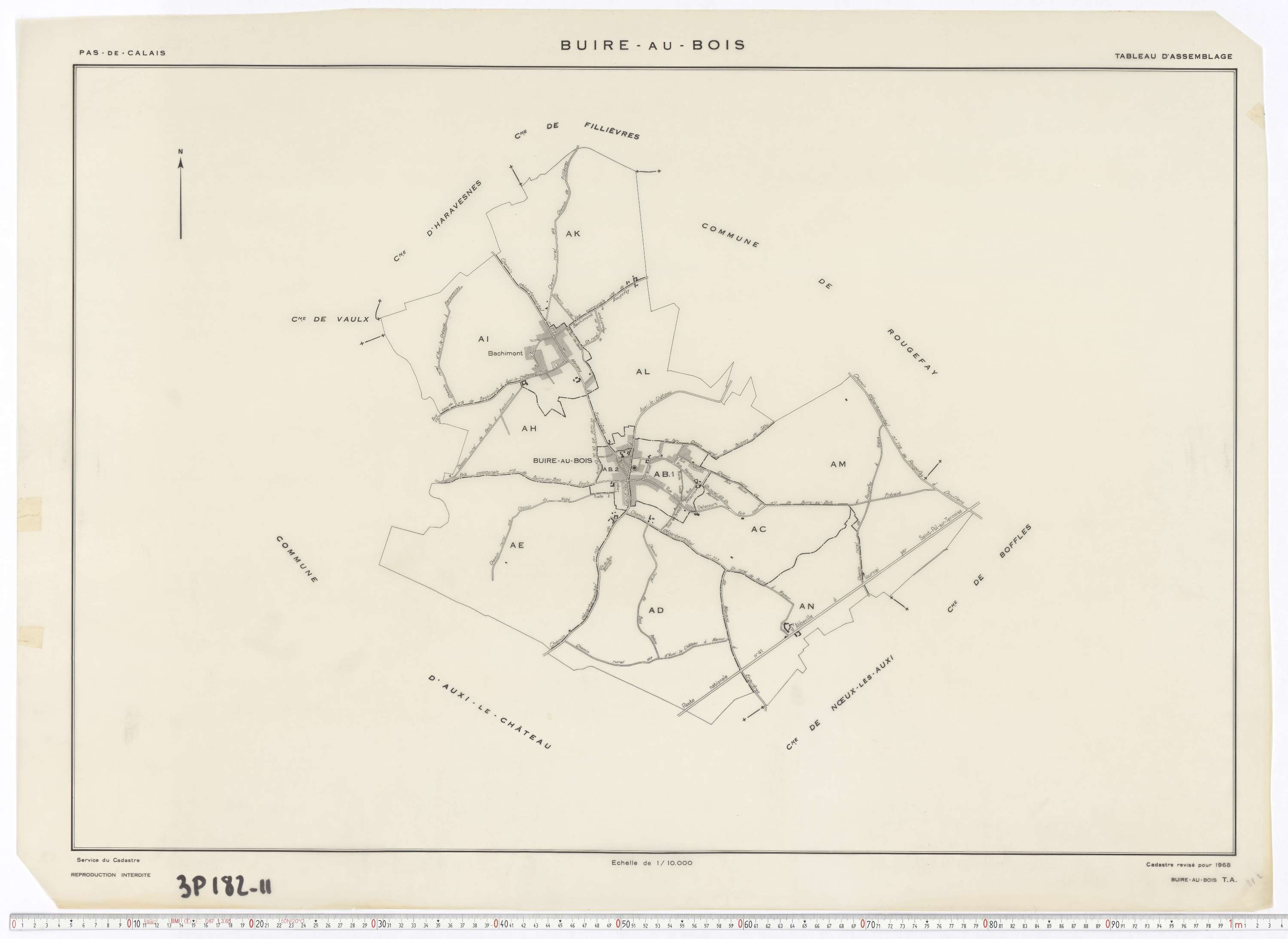 Buire-au-Bois - Tableau d'assemblage.