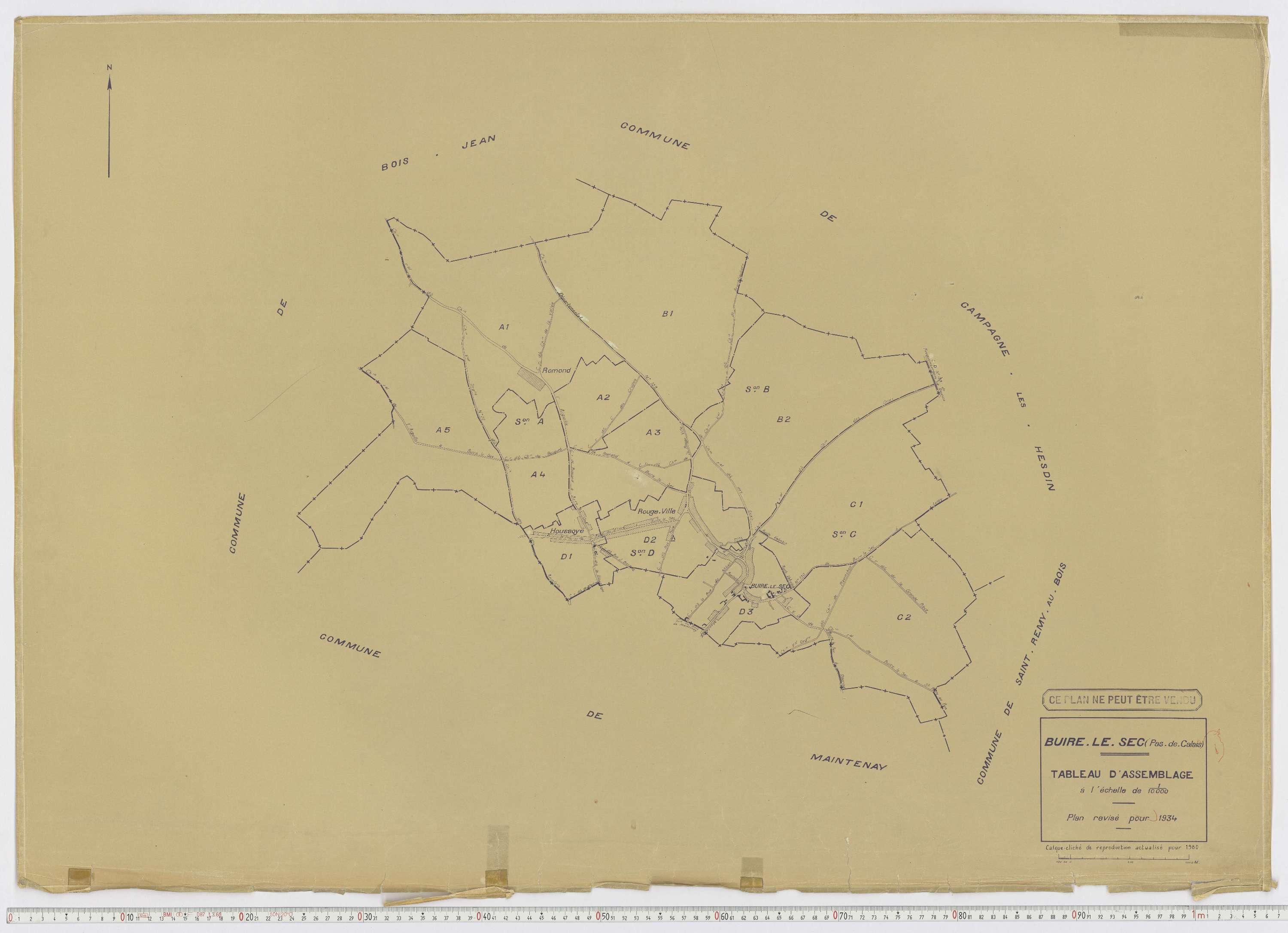 Buire-le-Sec - Tableau d'assemblage.