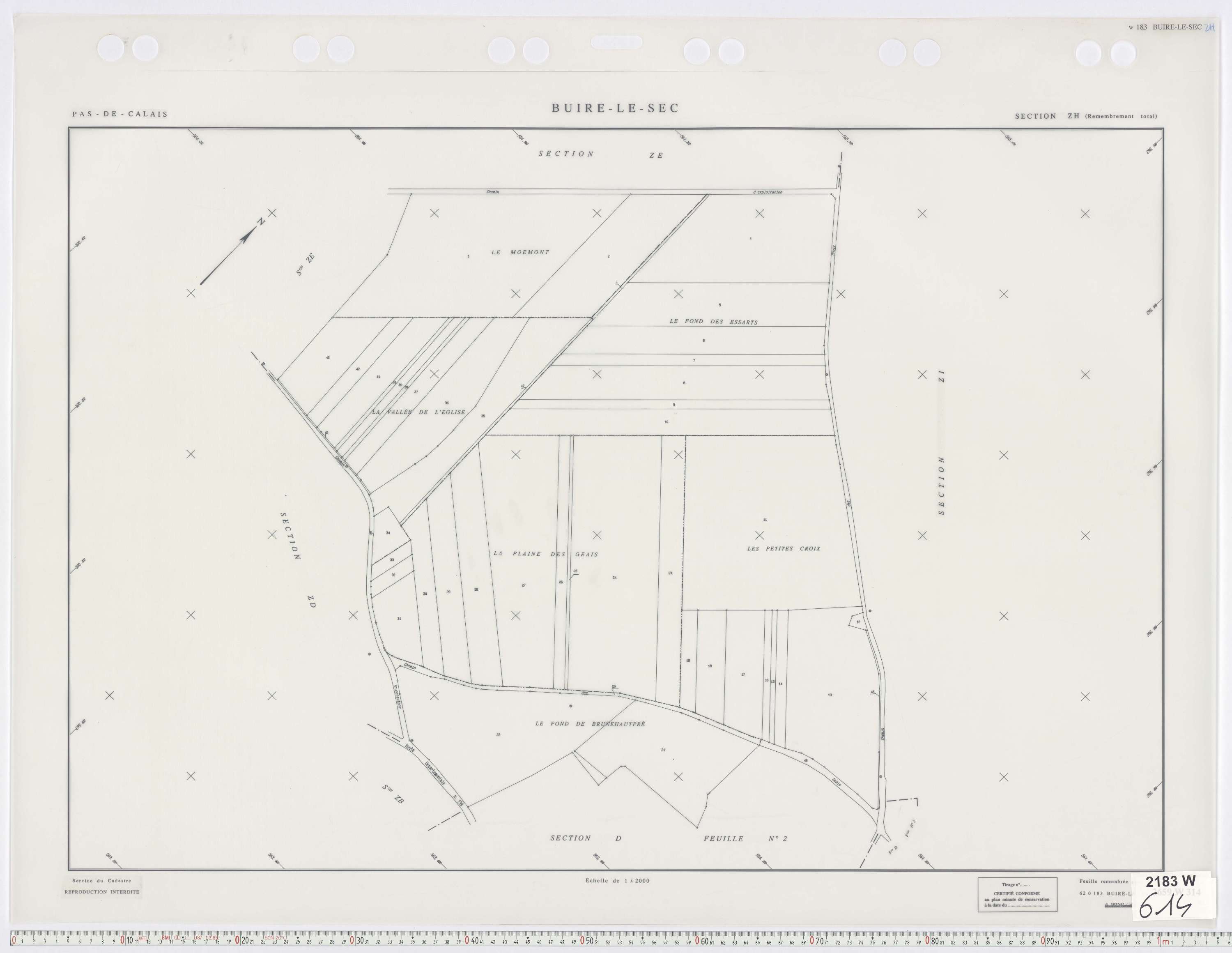 Buire-le-Sec - Section ZH.