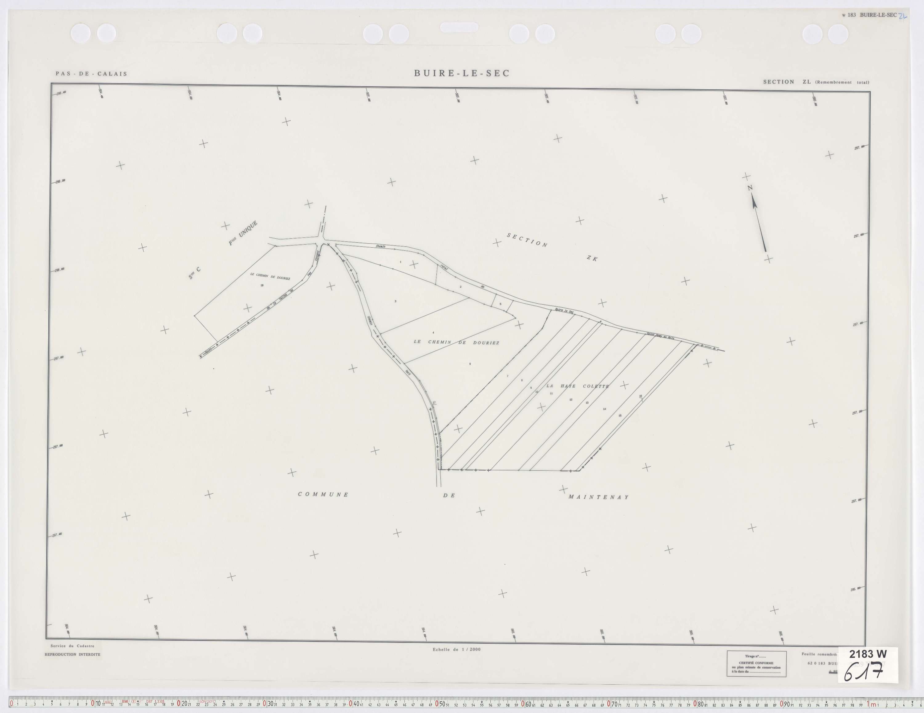 Buire-le-Sec - Section ZL.