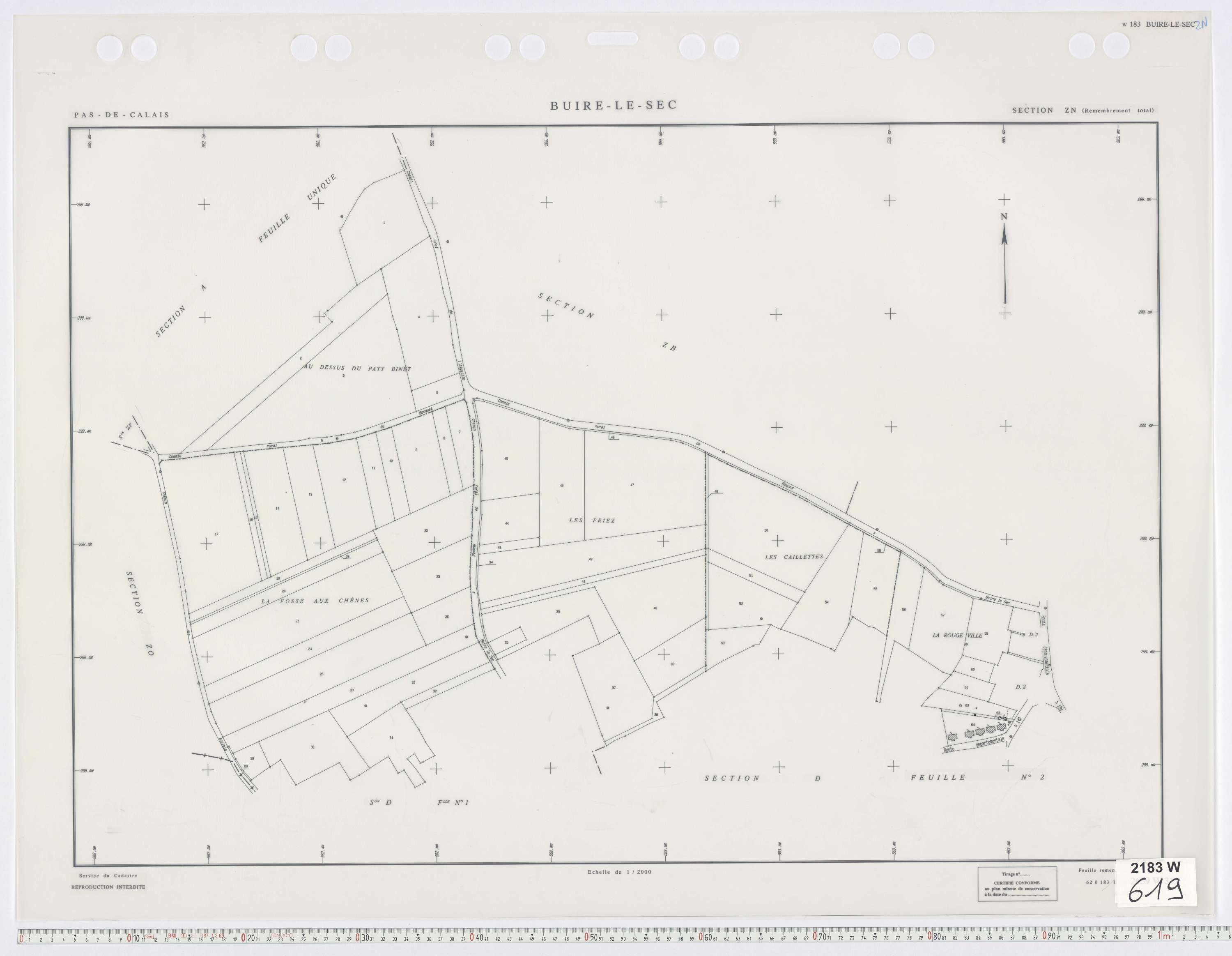 Buire-le-Sec - Section ZN.