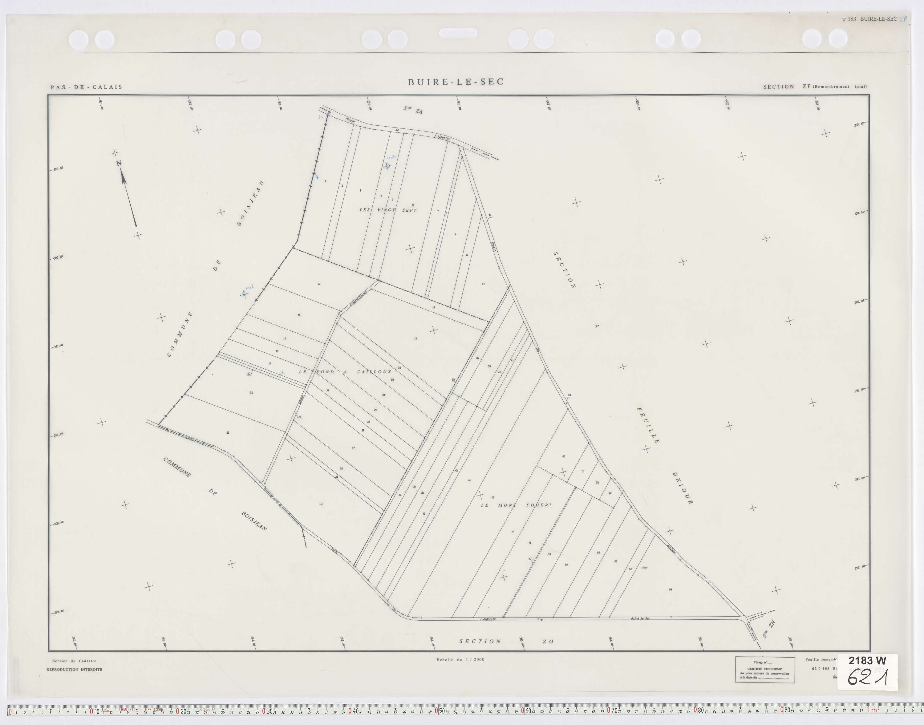 Buire-le-Sec - Section ZP.
