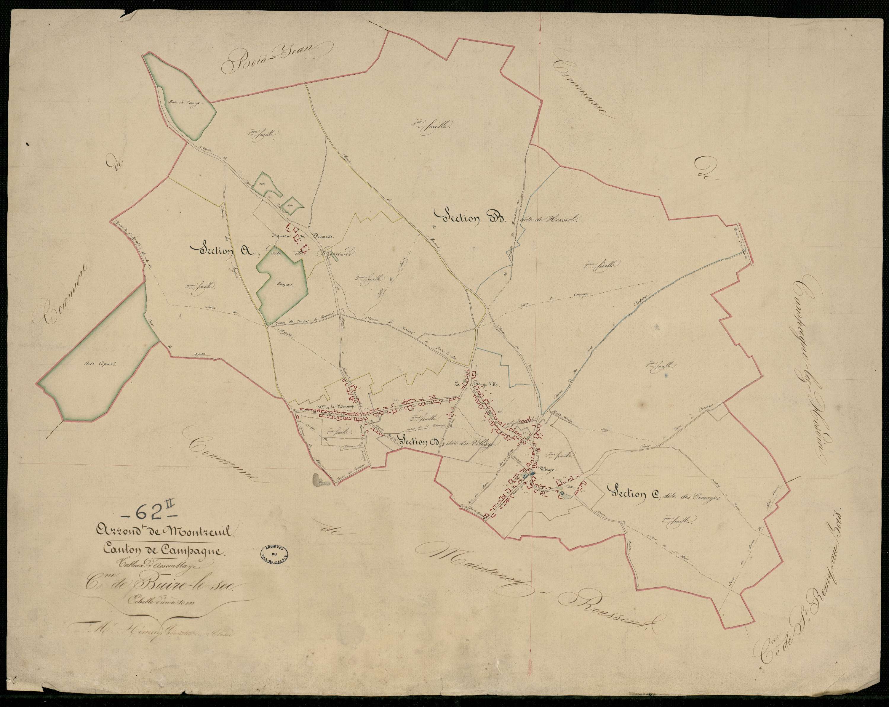 Buire-le-Sec - Tableau d'assemblage