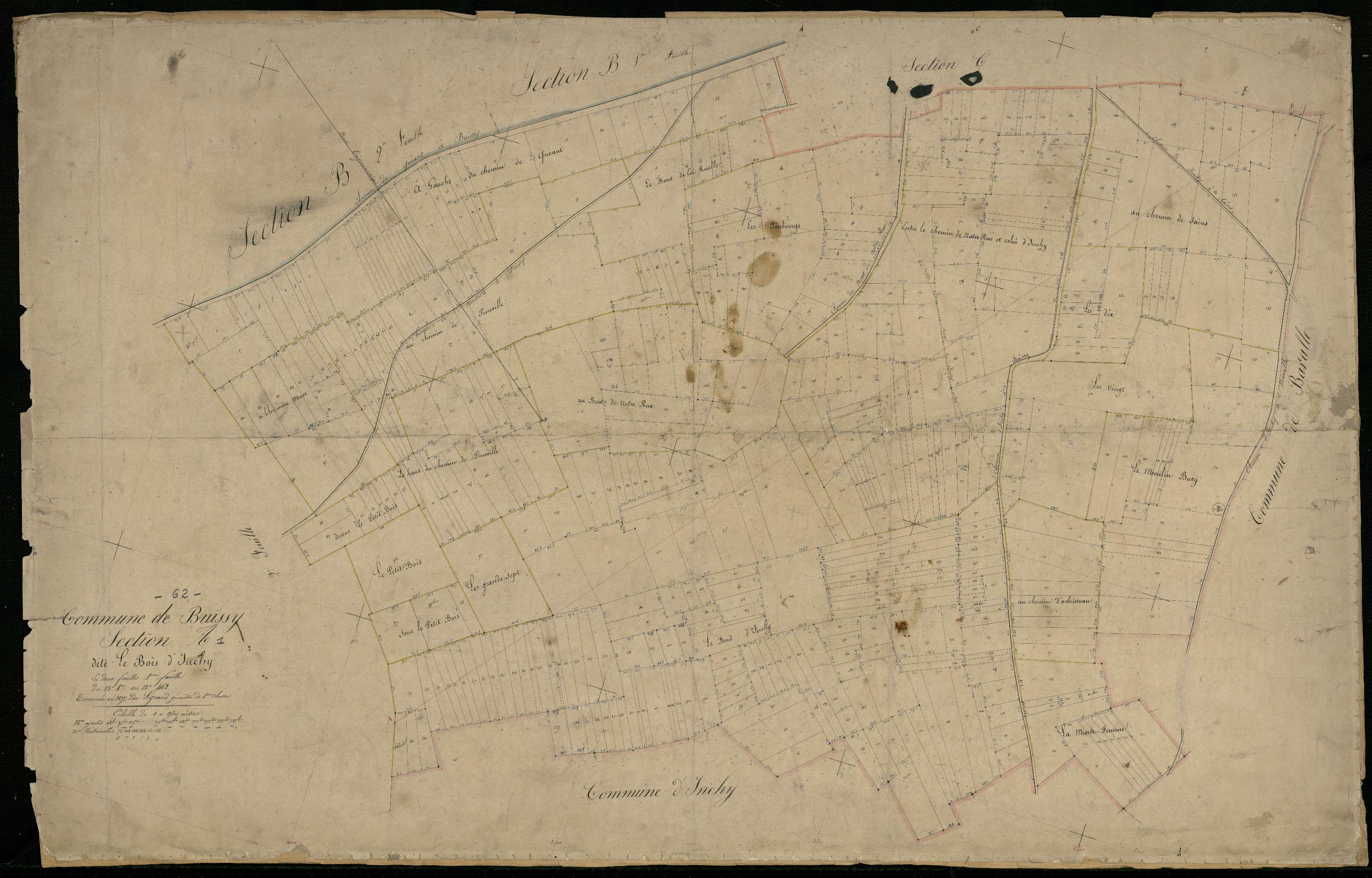 Buissy - Section A, 1re feuille