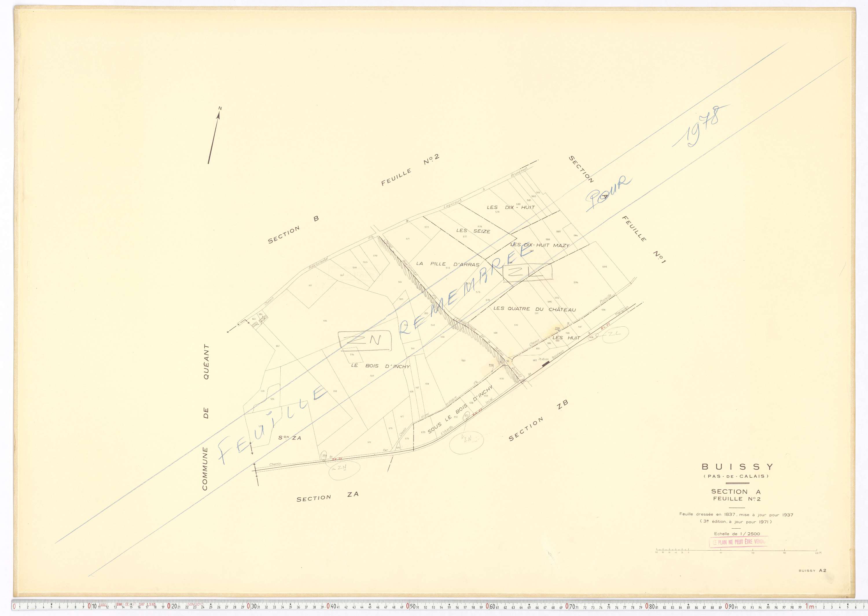 Buissy - Section A, feuille 2.