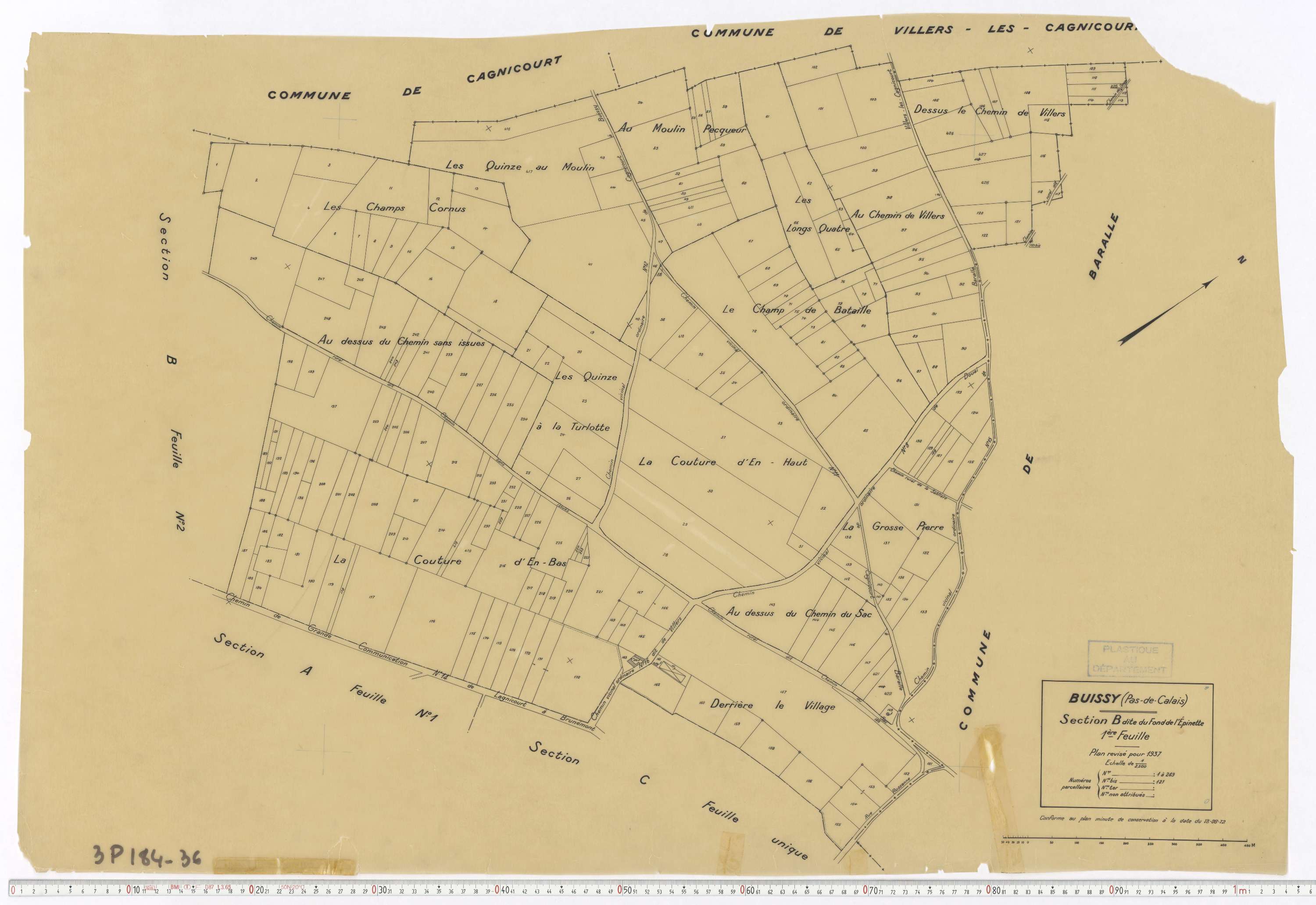 Buissy - Section B , feuille 1.