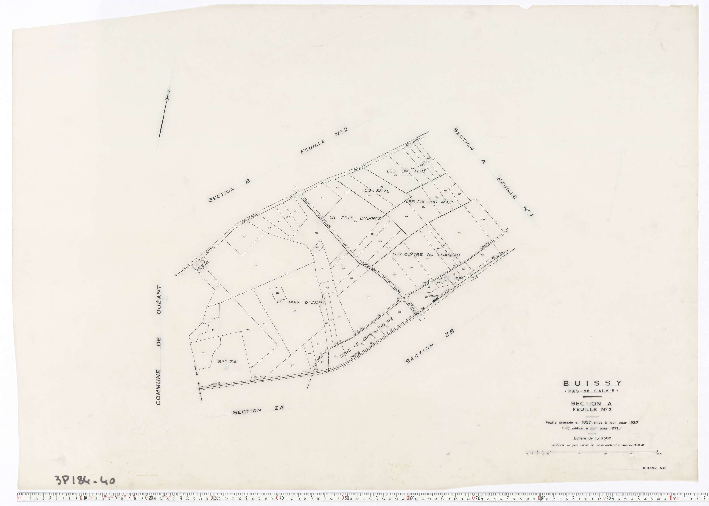 Buissy - Section A, feuille 2.