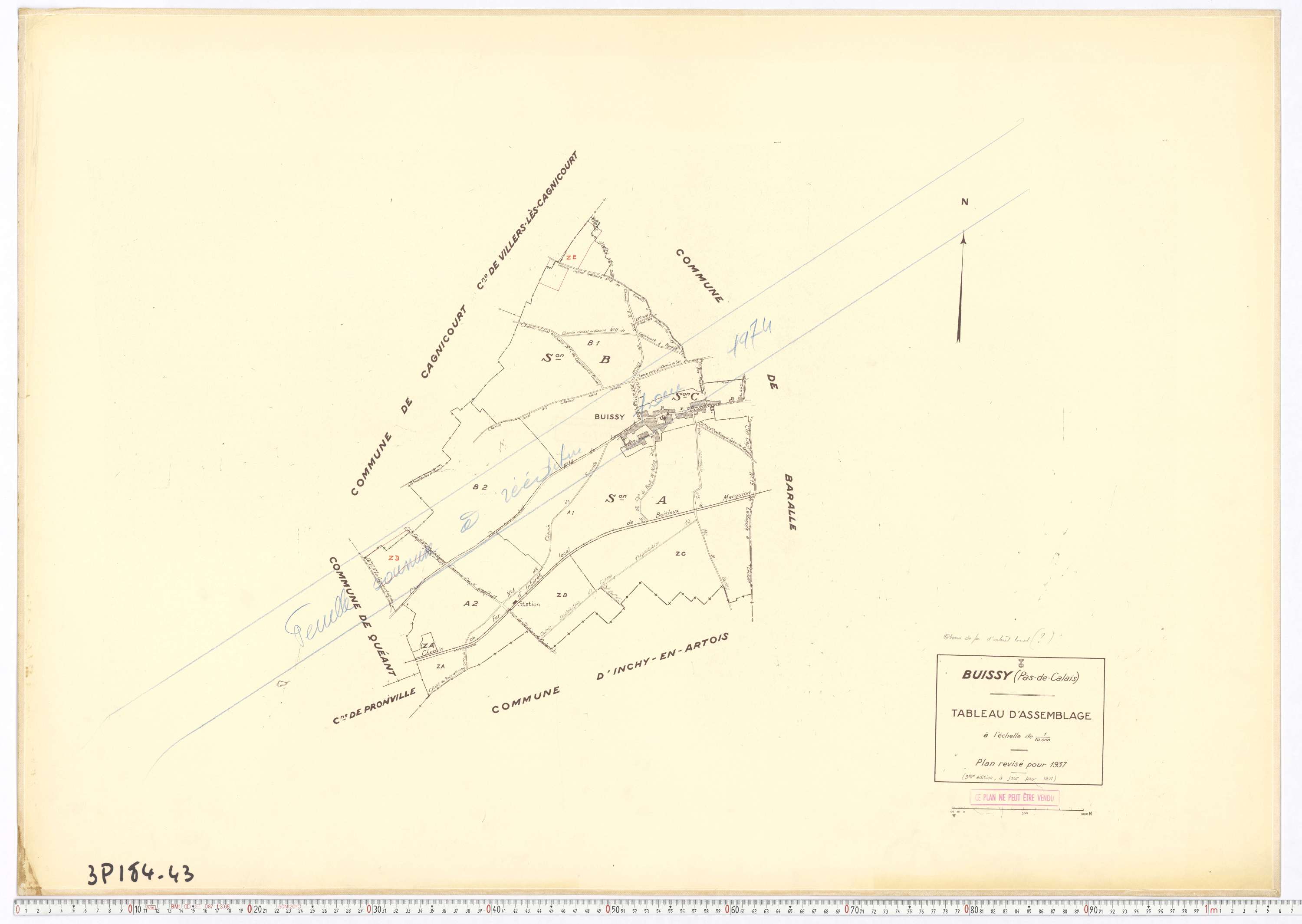 Buissy - Tableau d'assemblage.