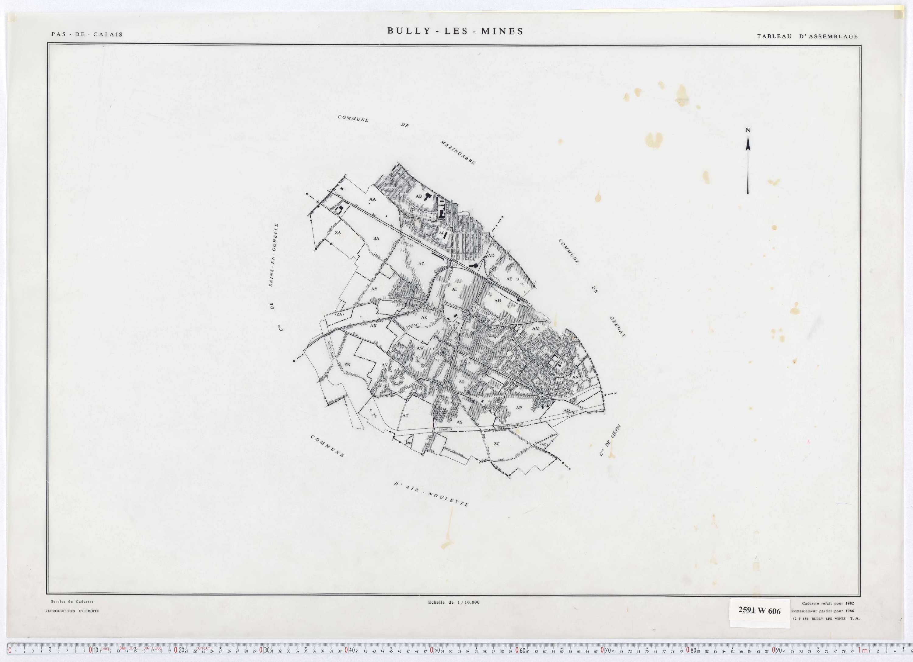 Bully-les-Mines - Tableau d'assemblage.