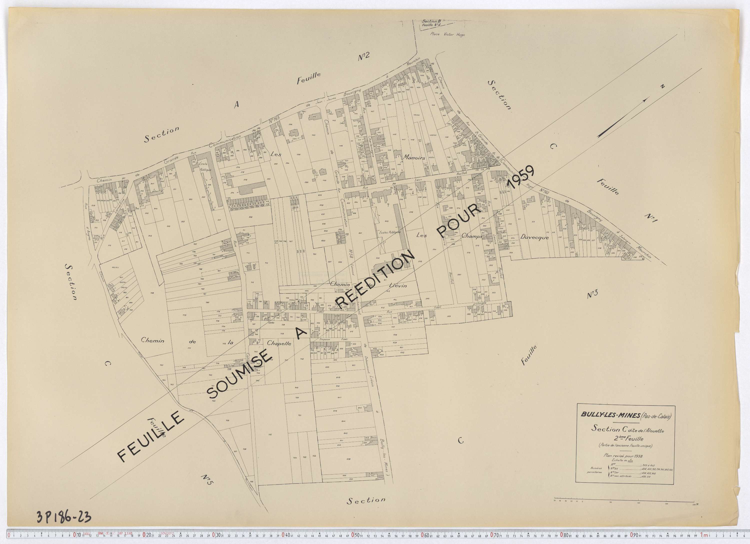Bully-les-Mines - Section C, feuille 2.