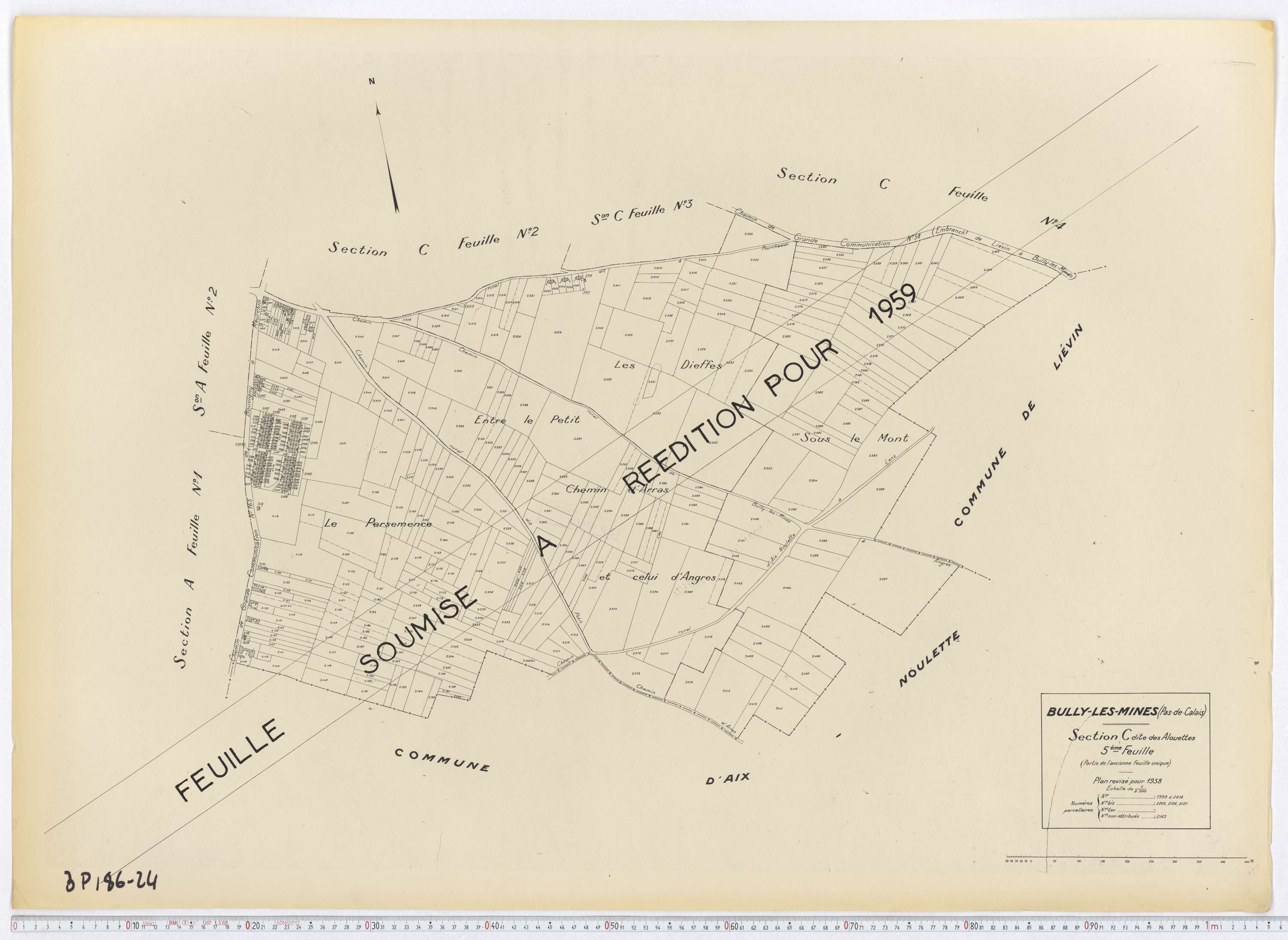 Bully-les-Mines - Section C, feuille 5.