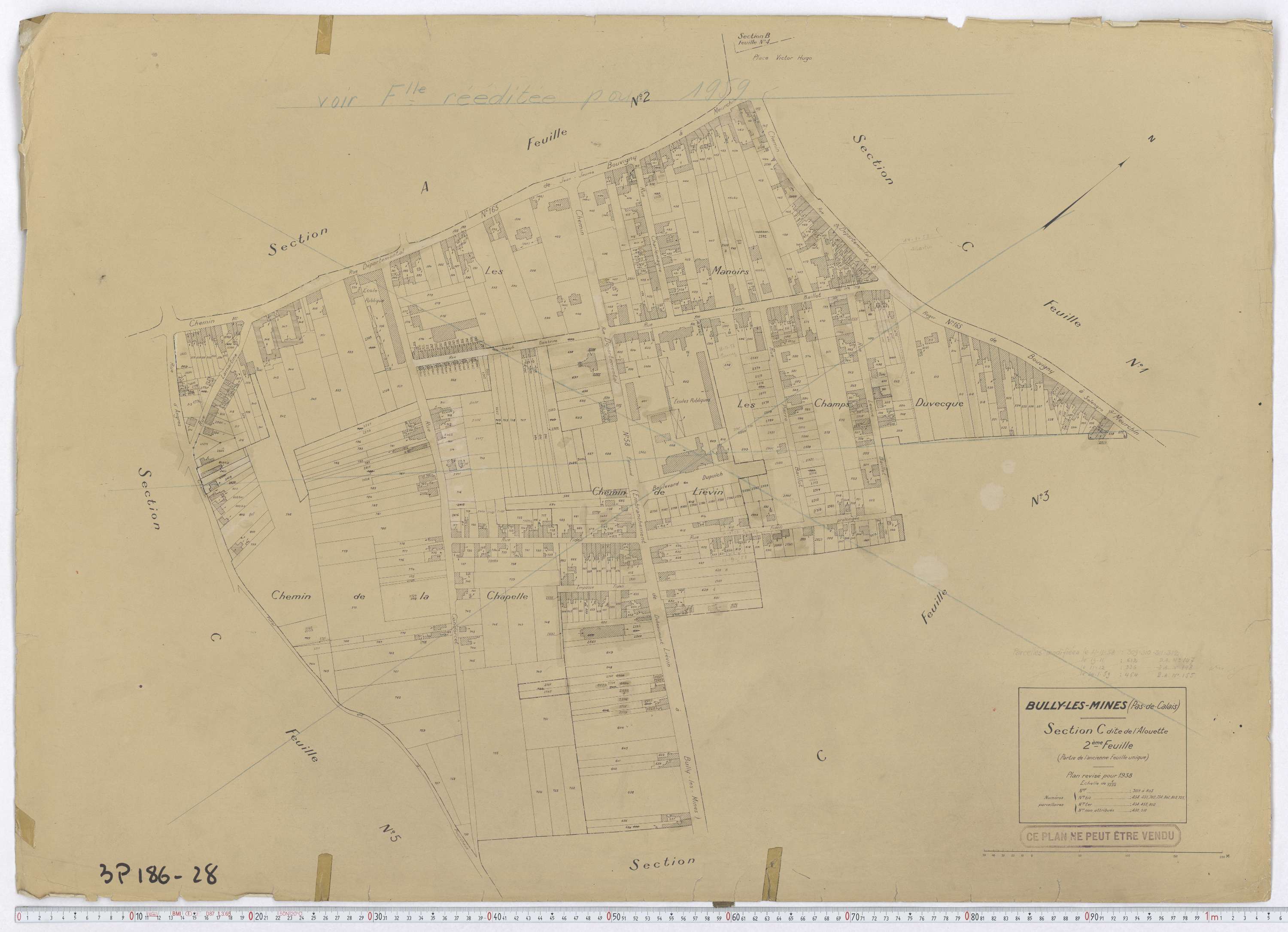Bully-les-Mines - Section C, feuille 2.