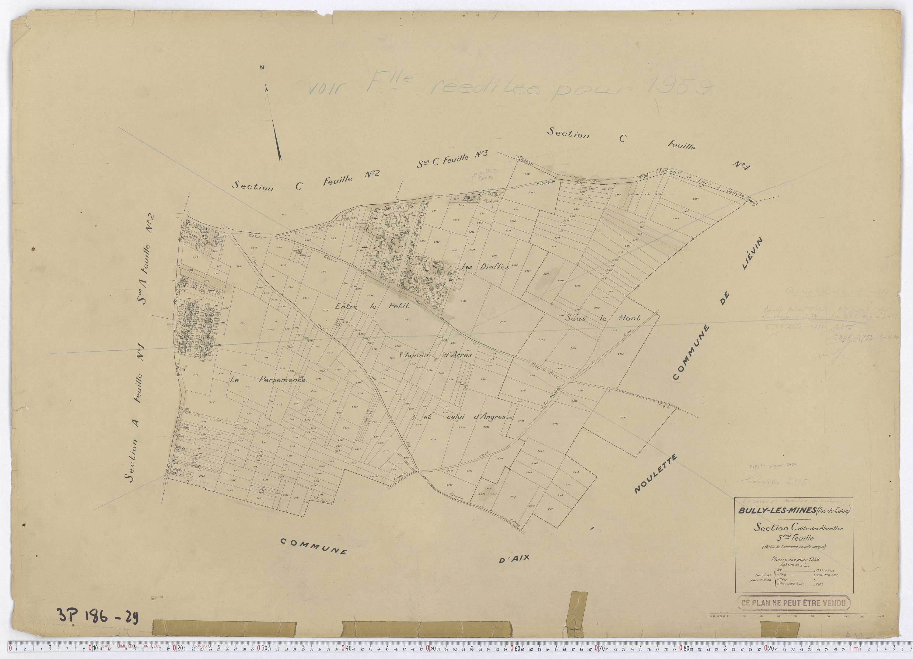 Bully-les-Mines - Section C, feuille 5.