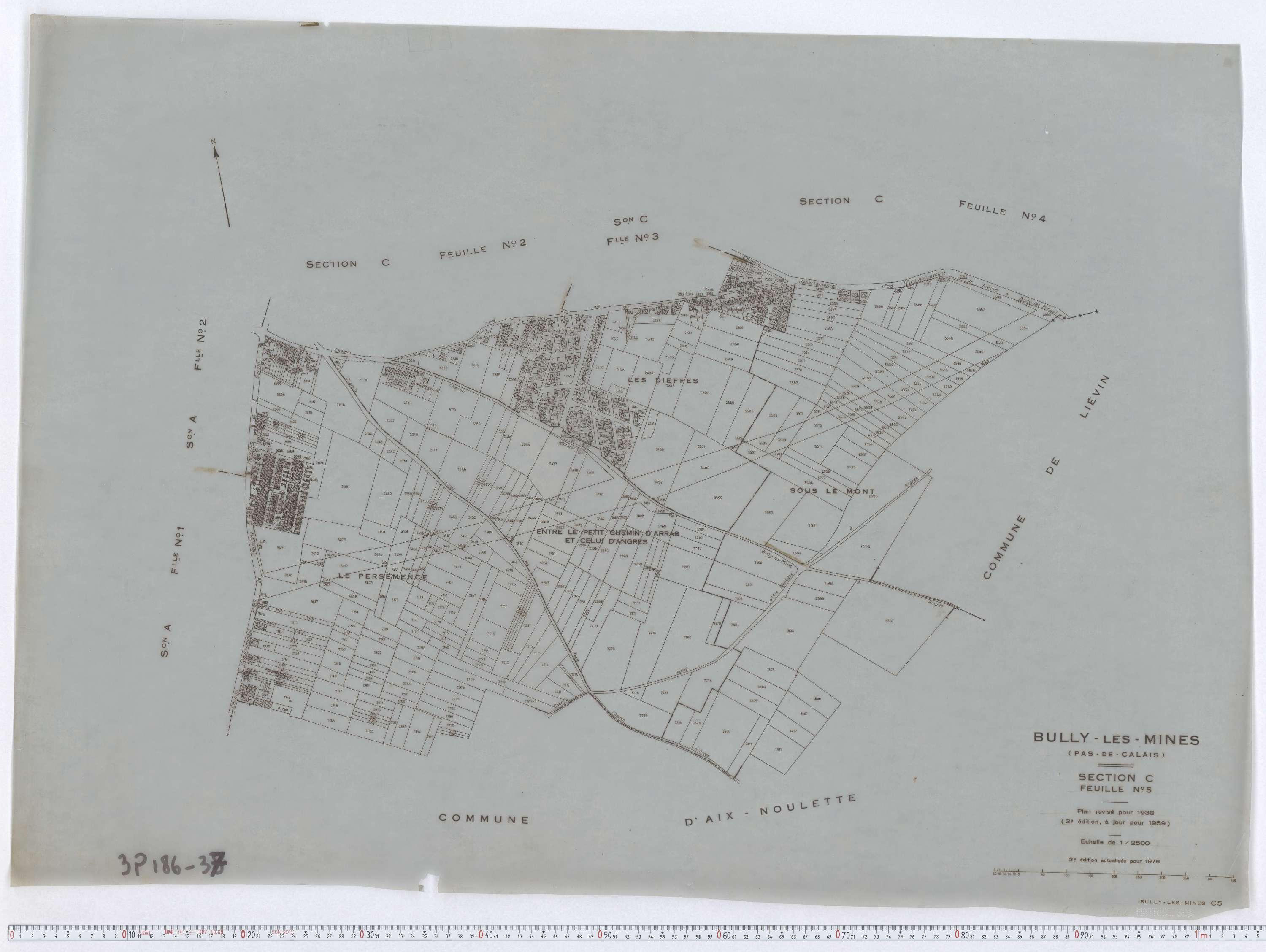 Bully-les-Mines - Section C, feuille 5.