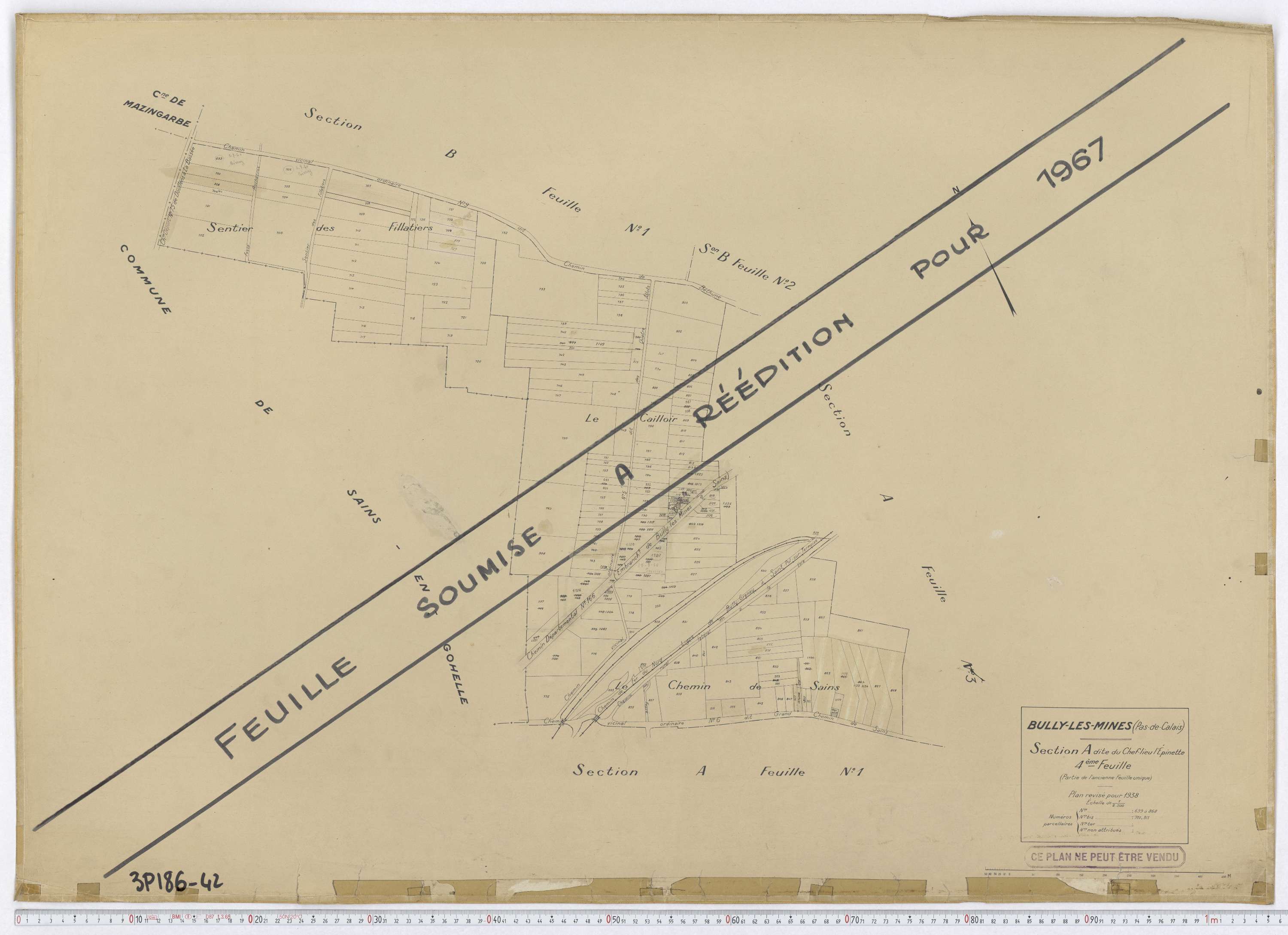 Bully-les-Mines - Section A, feuille 4.