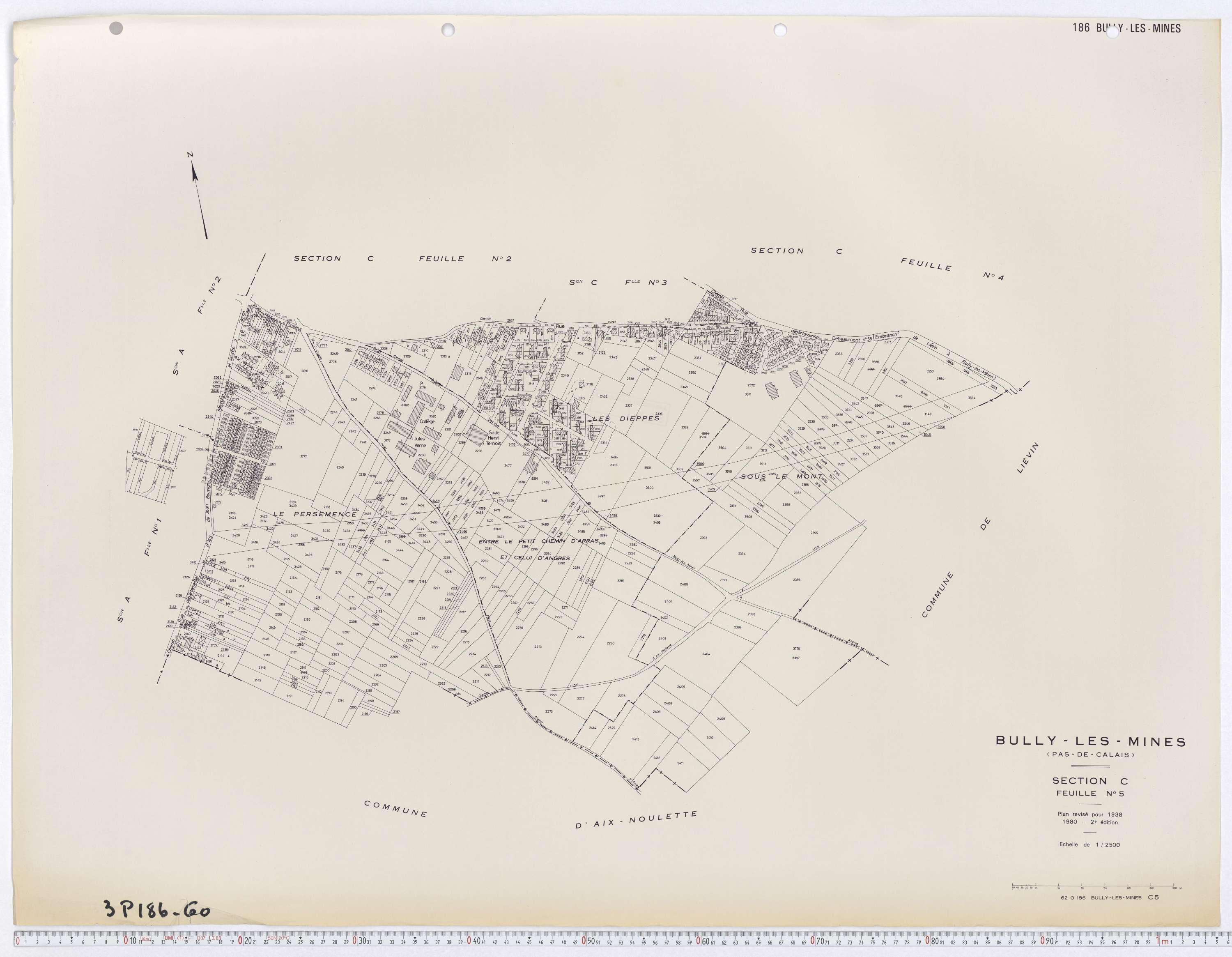 Bully-les-Mines - Section C, feuille 5.