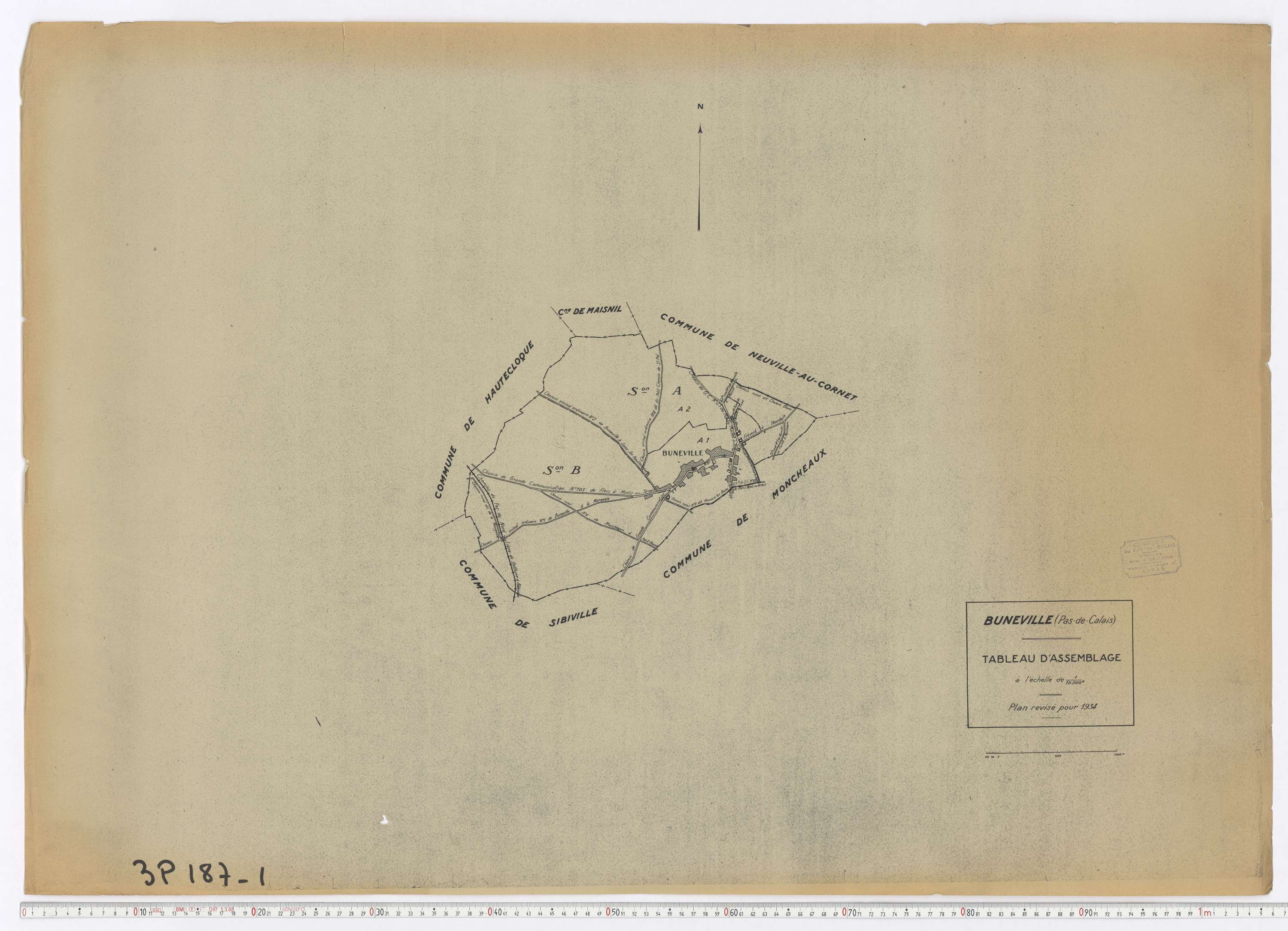Buneville - Tableau d'assemblage.
