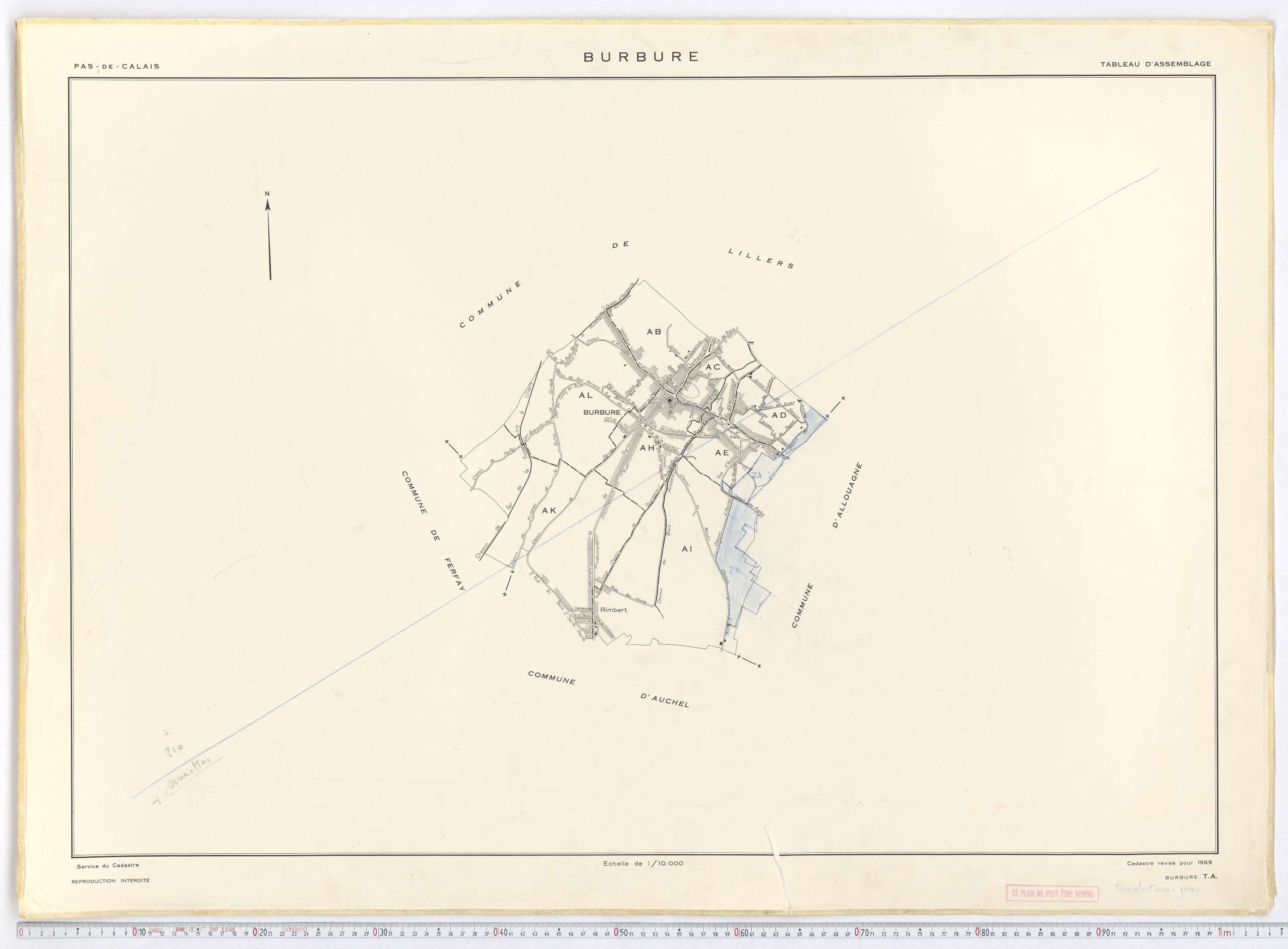 Burbure - Tableau d'assemblage.