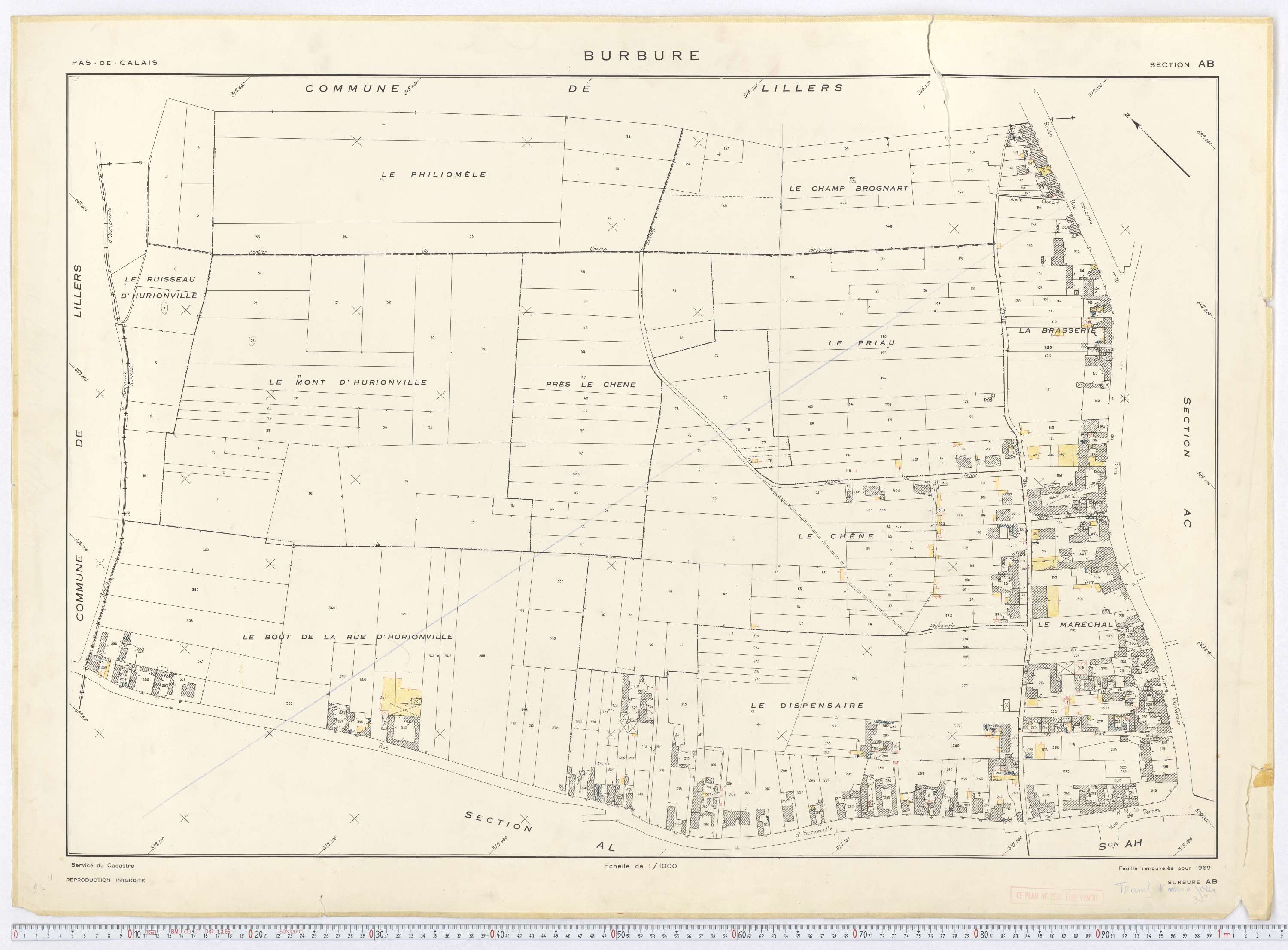 Burbure - Section AB.
