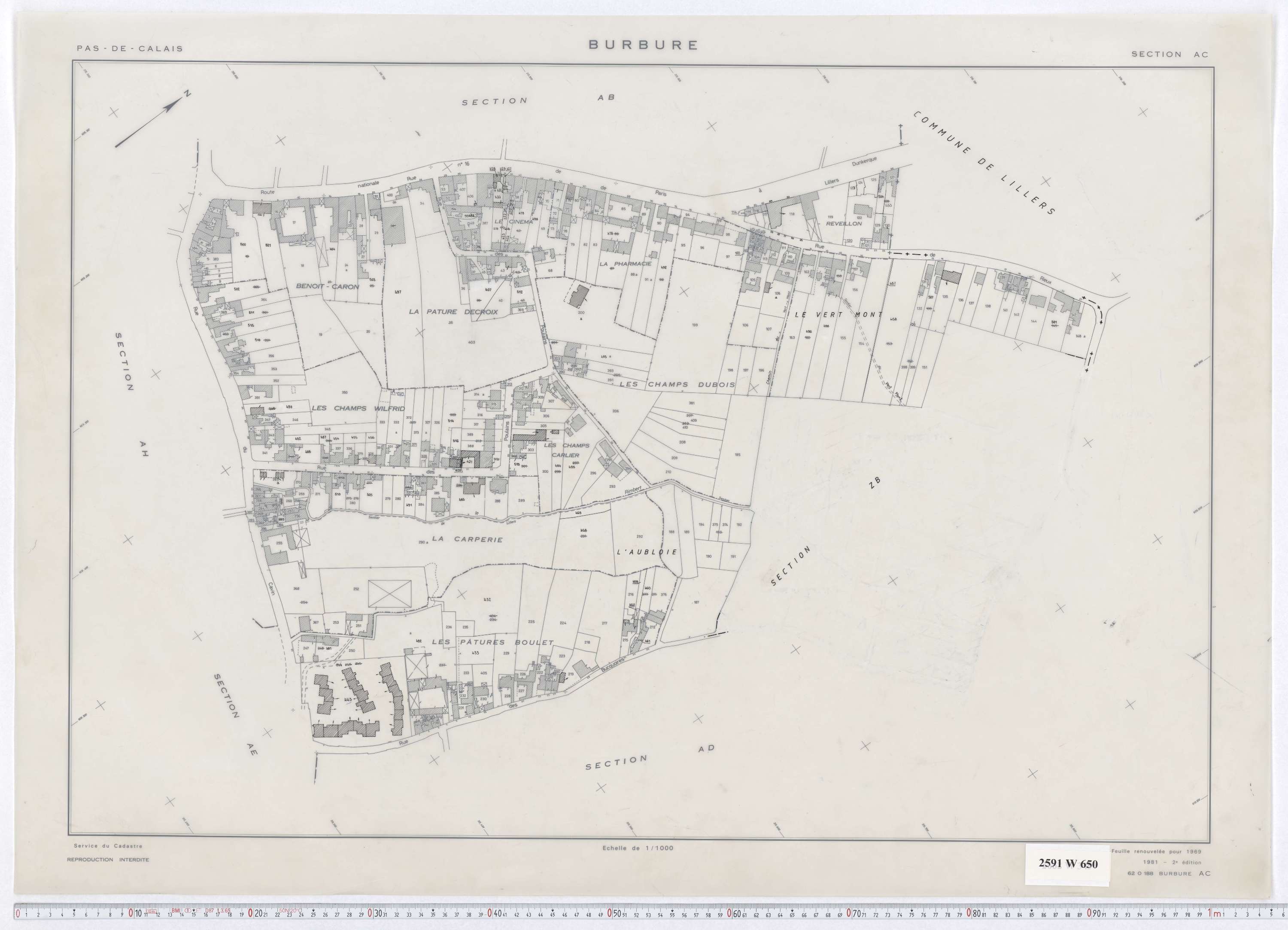 Burbure - Section AC.