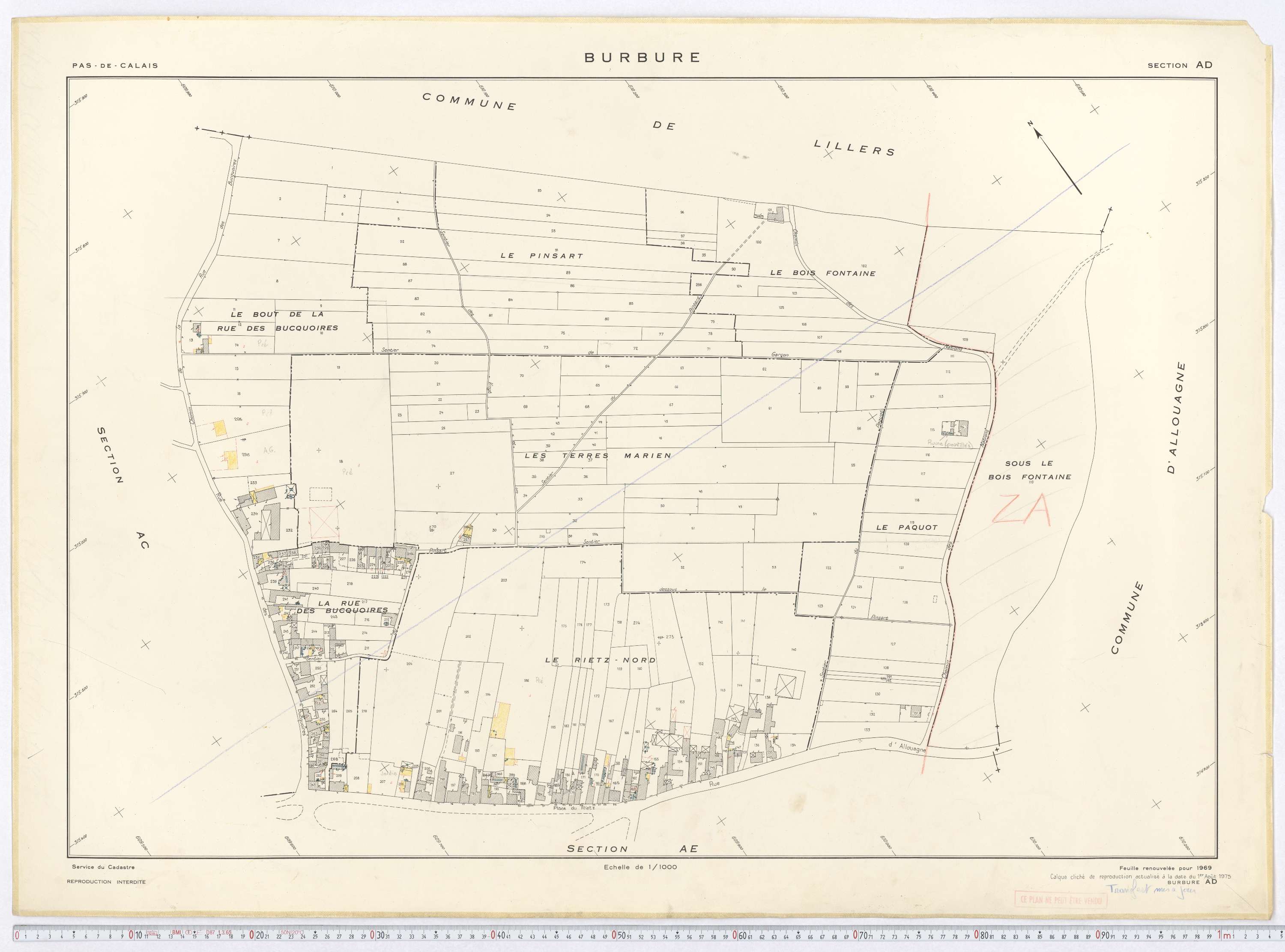 Burbure - Section AD.