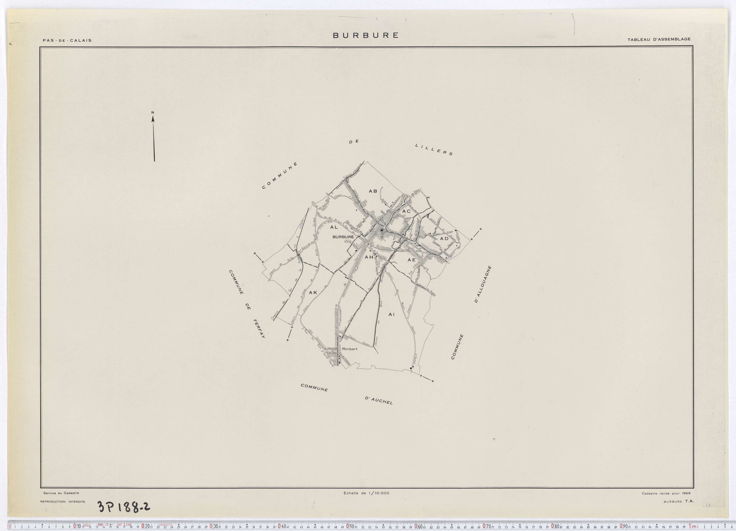 Burbure - Tableau d'assemblage.