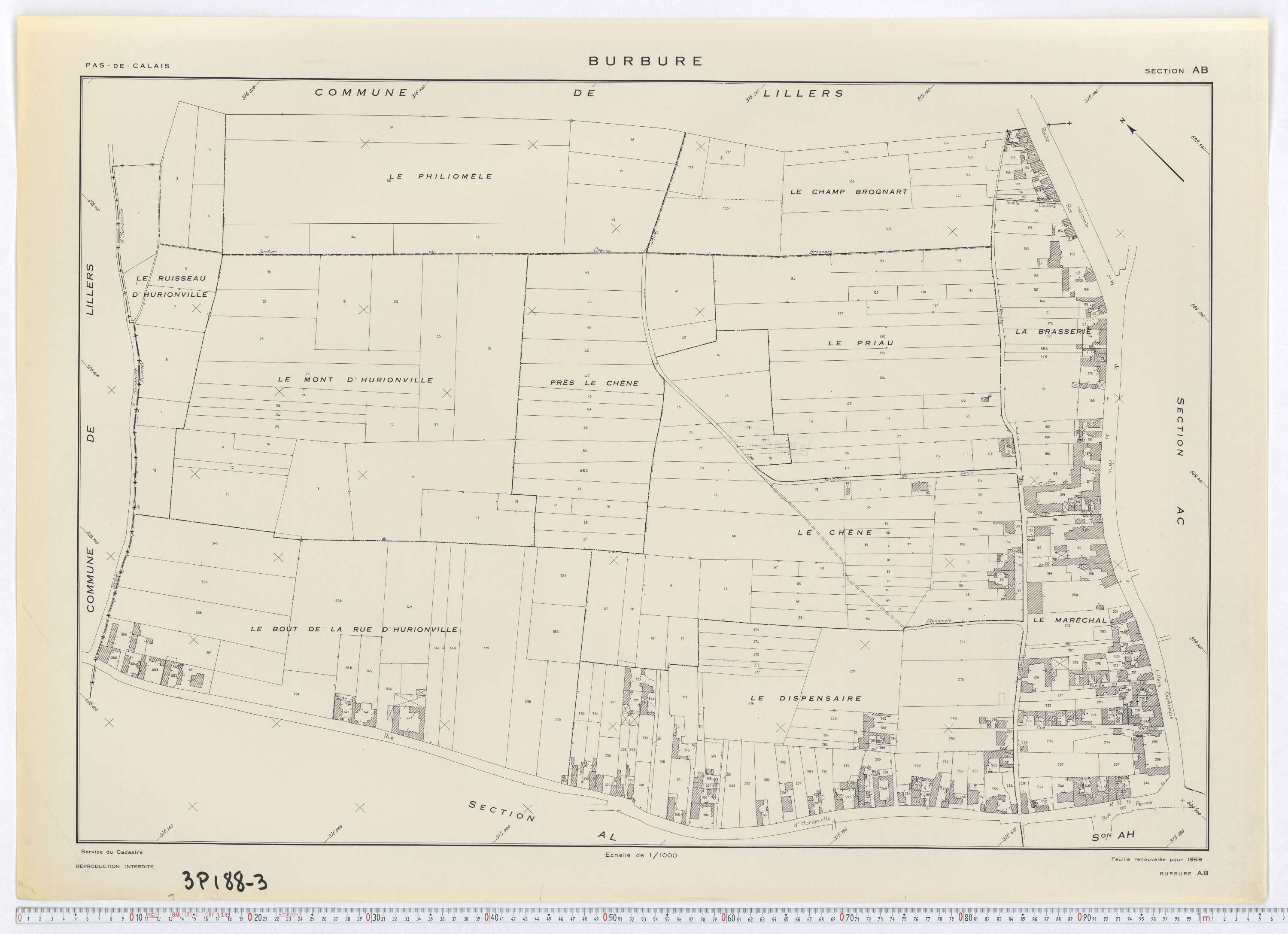 Burbure - Section AB.