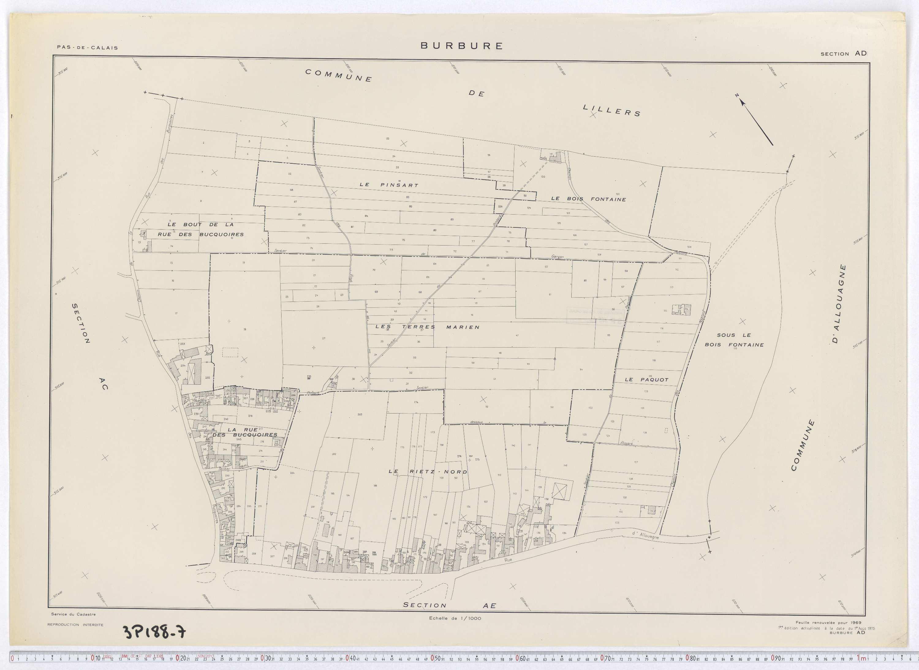 Burbure - Section AD.