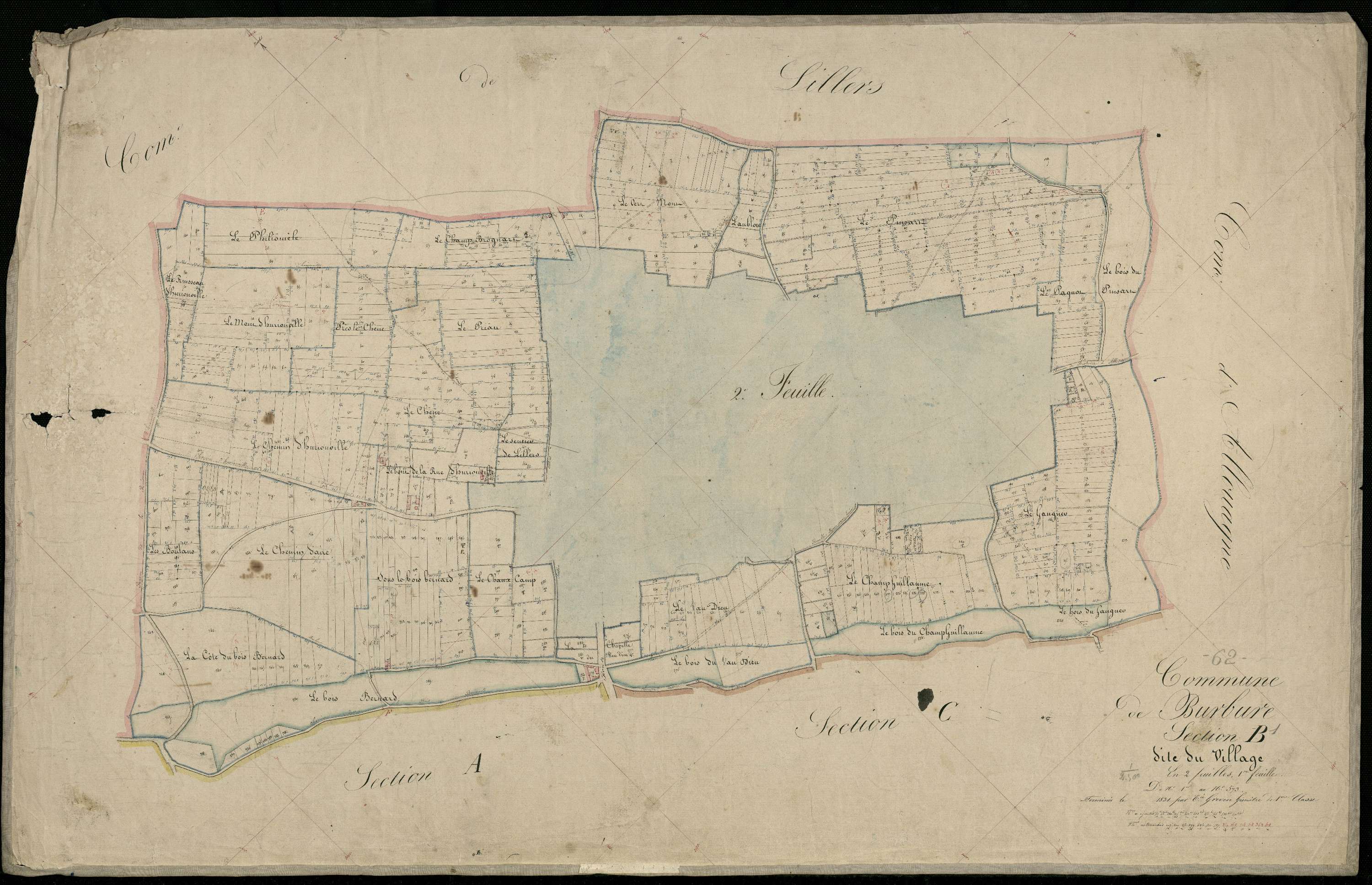 Burbure - Section B, 1re feuille