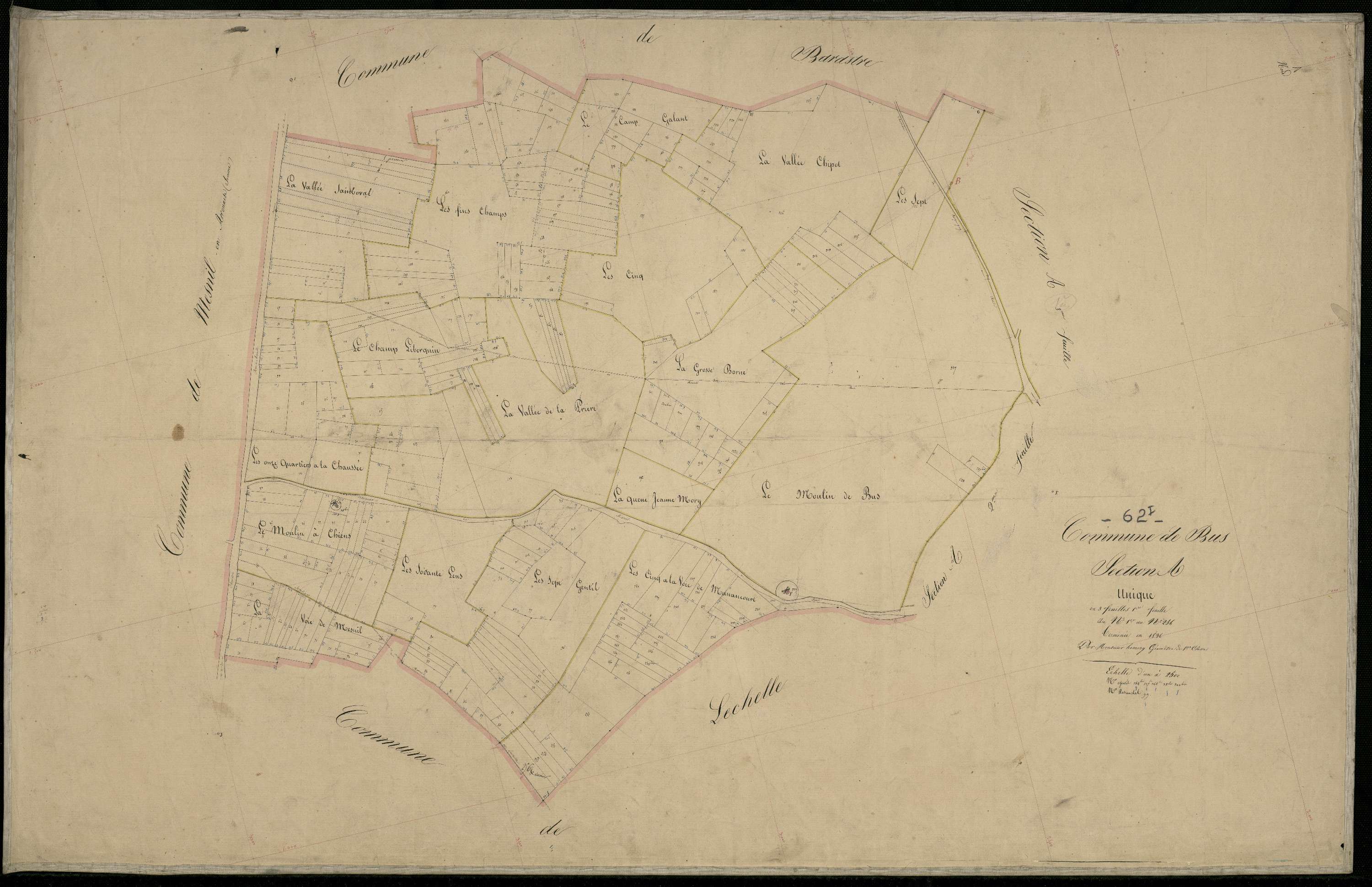 Bus - Section A, 1re feuille