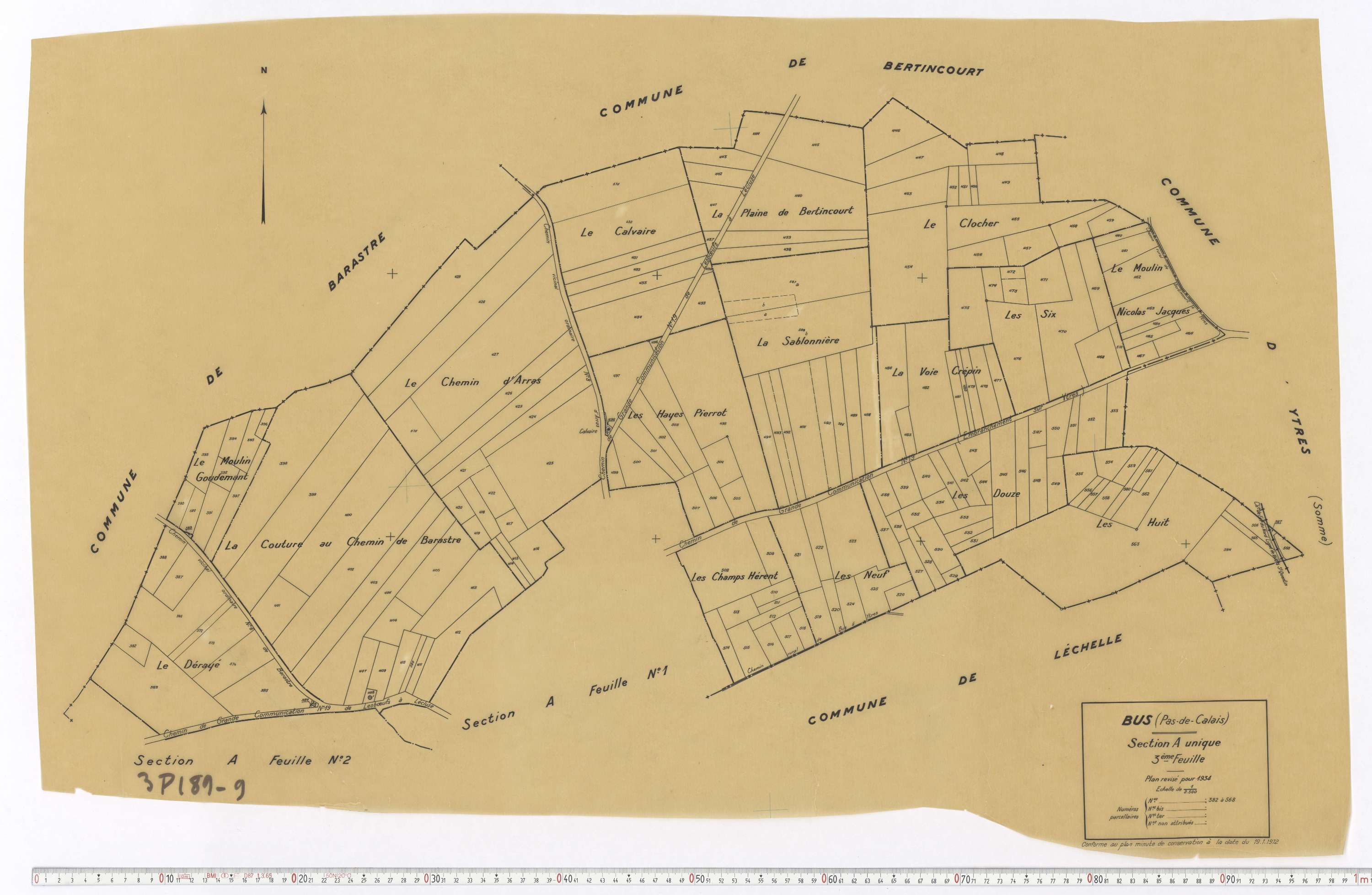 Bus - Section A, feuille 3.