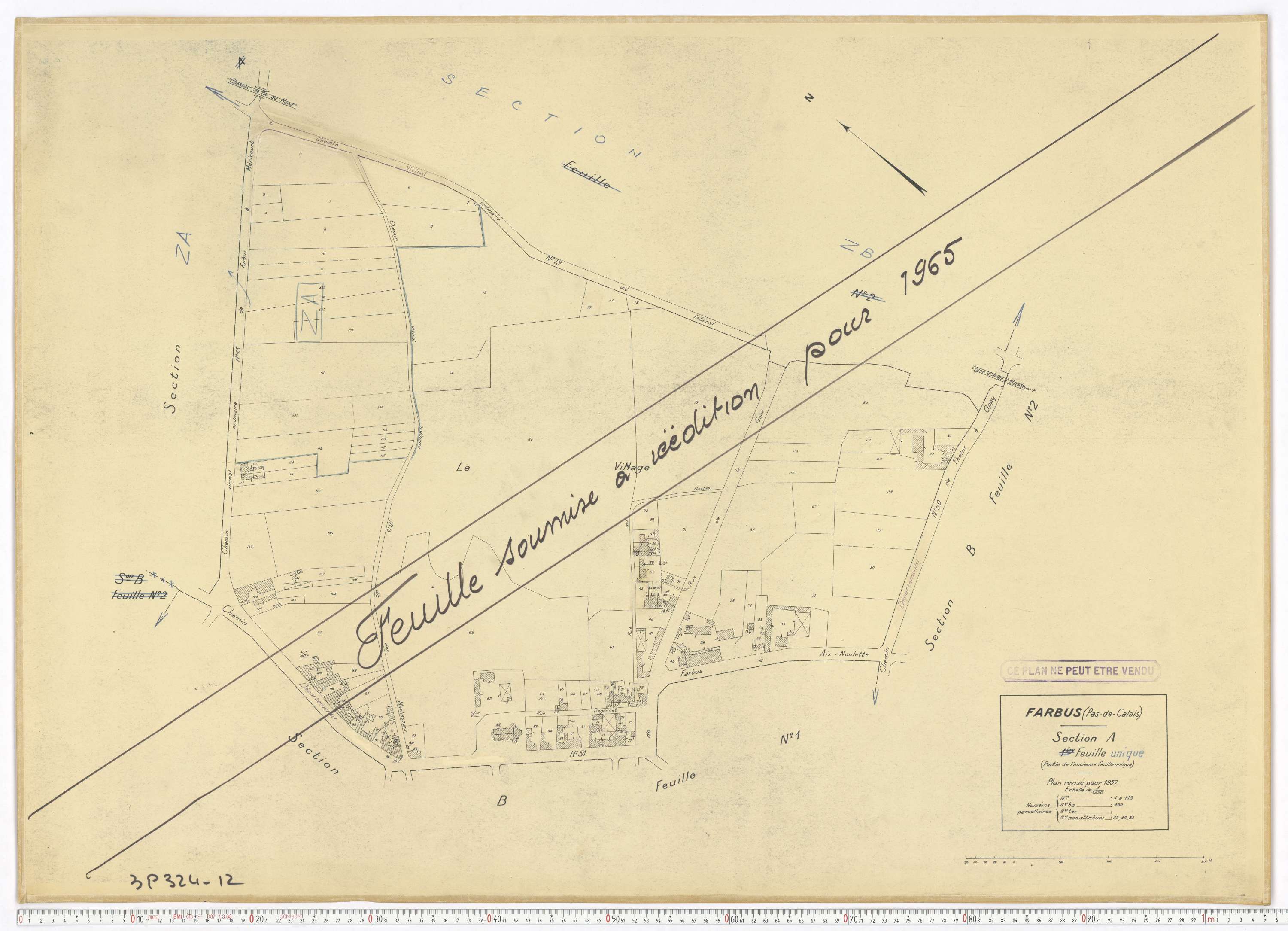 Bus - Section A, feuille 1.