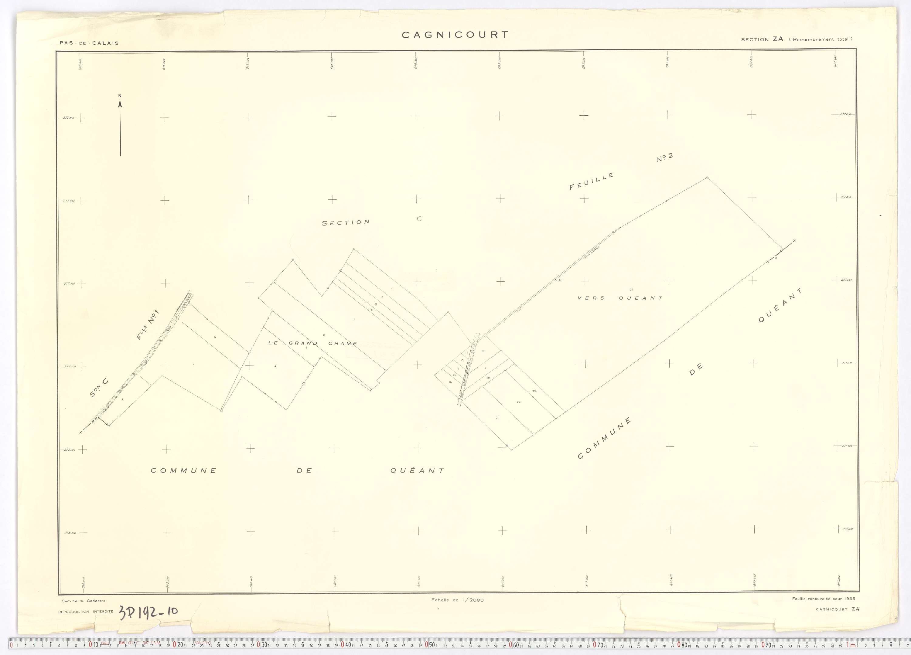 Cagnicourt - Section ZA.