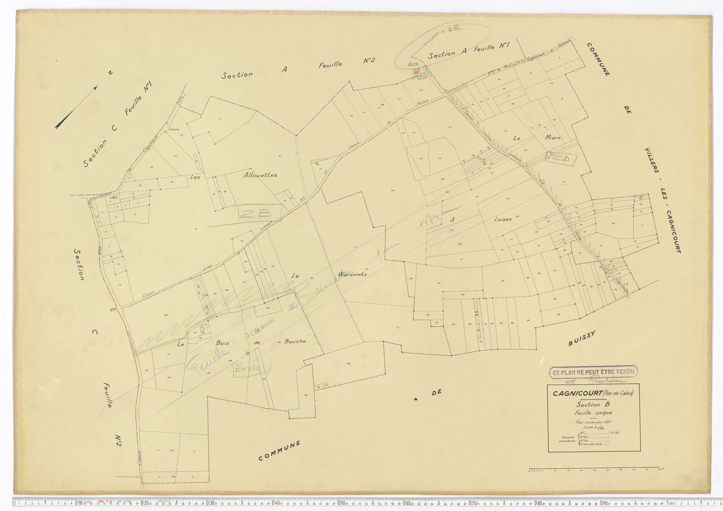 Cagnicourt - Section B.