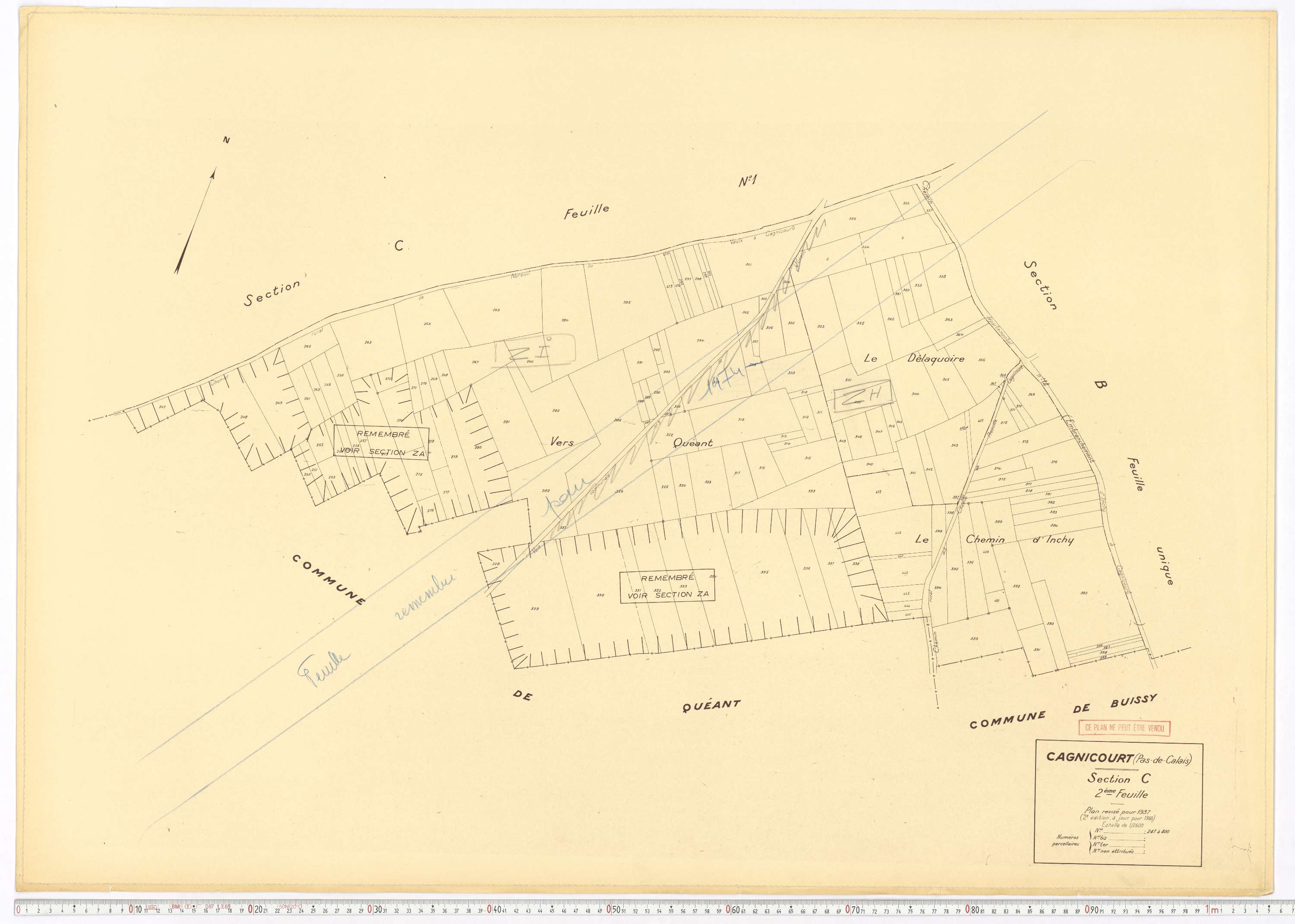 Cagnicourt - Section C, feuille 2.