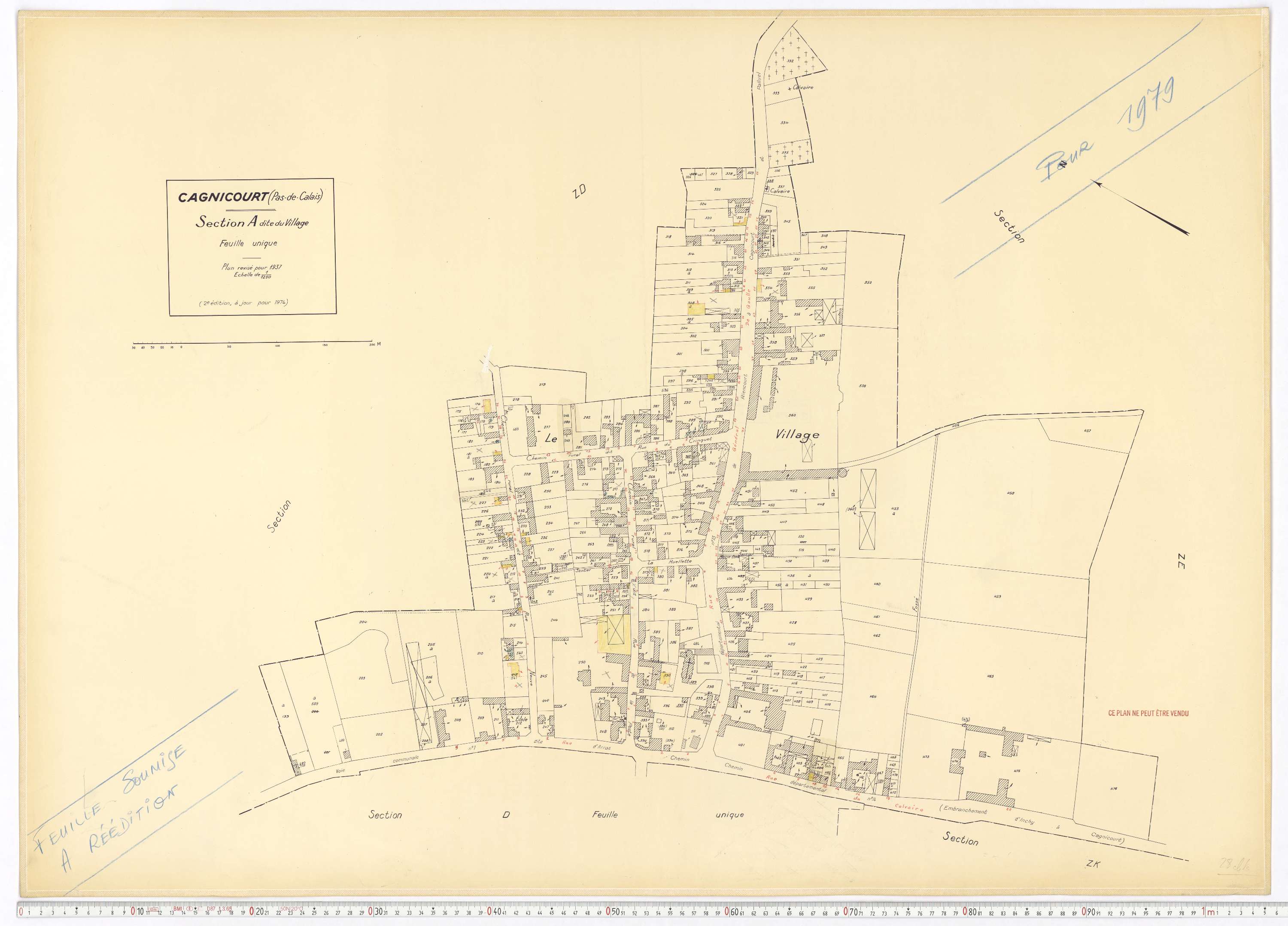 Cagnicourt - Section A.