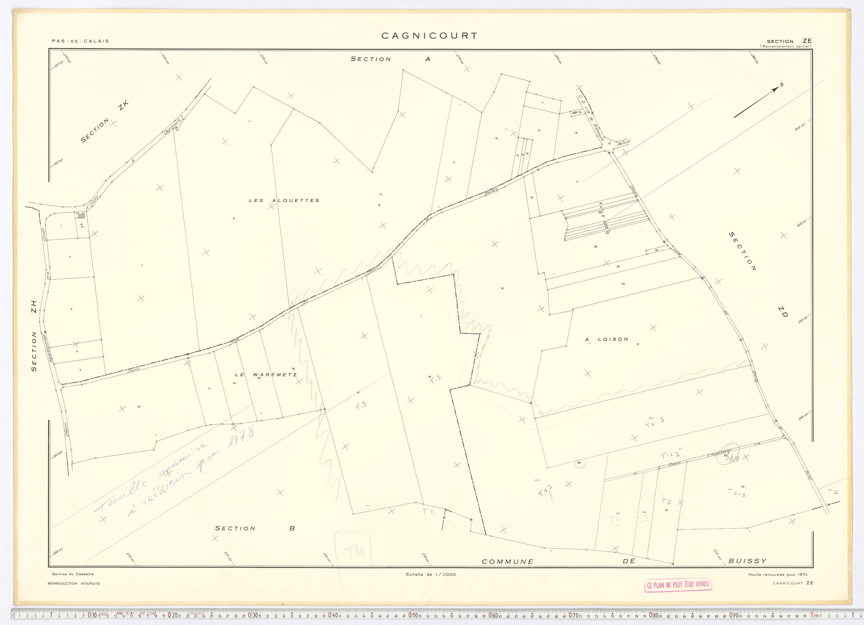 Cagnicourt - Section ZE.