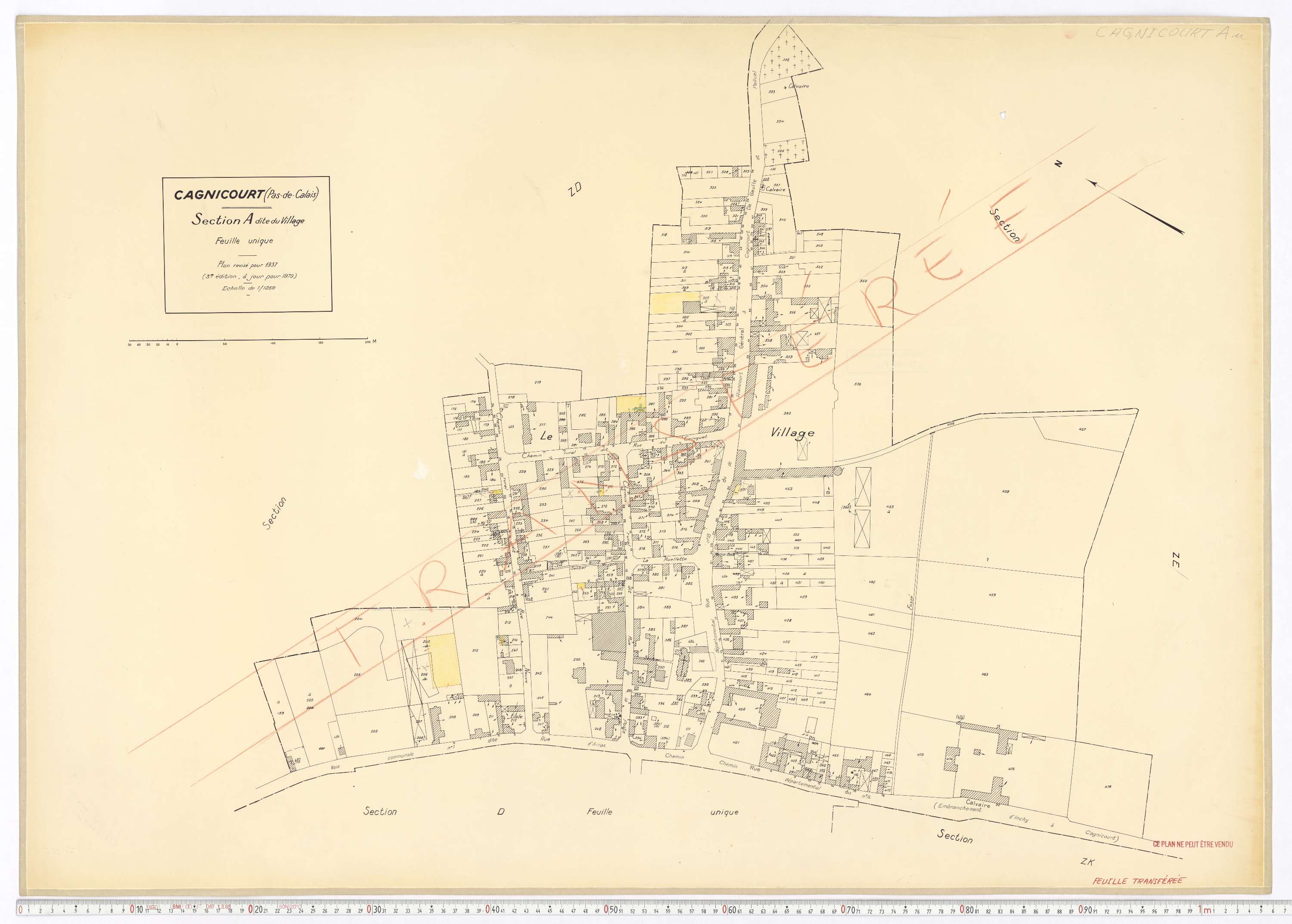 Cagnicourt - Section A.