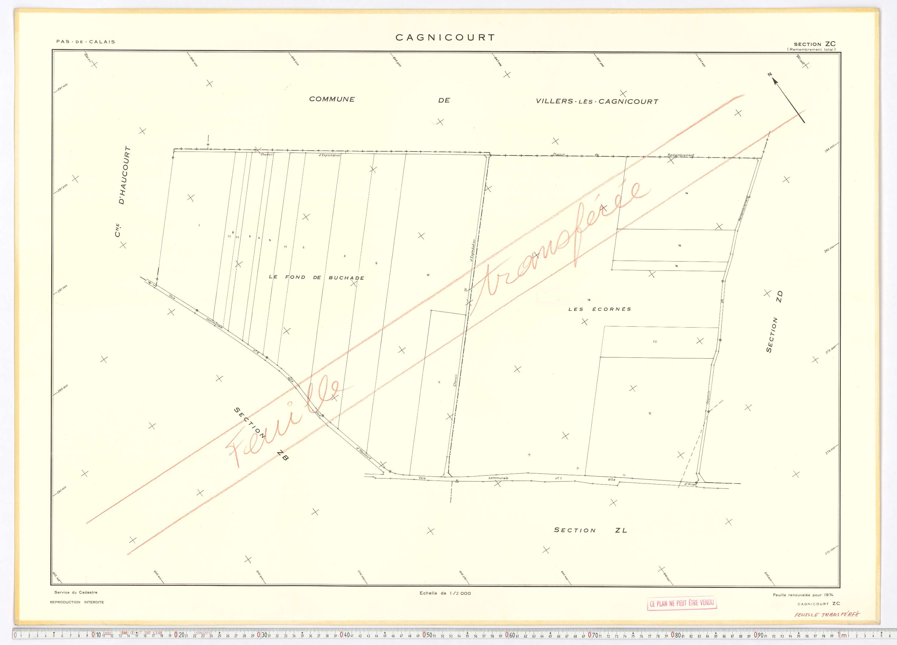 Cagnicourt - Section ZC.