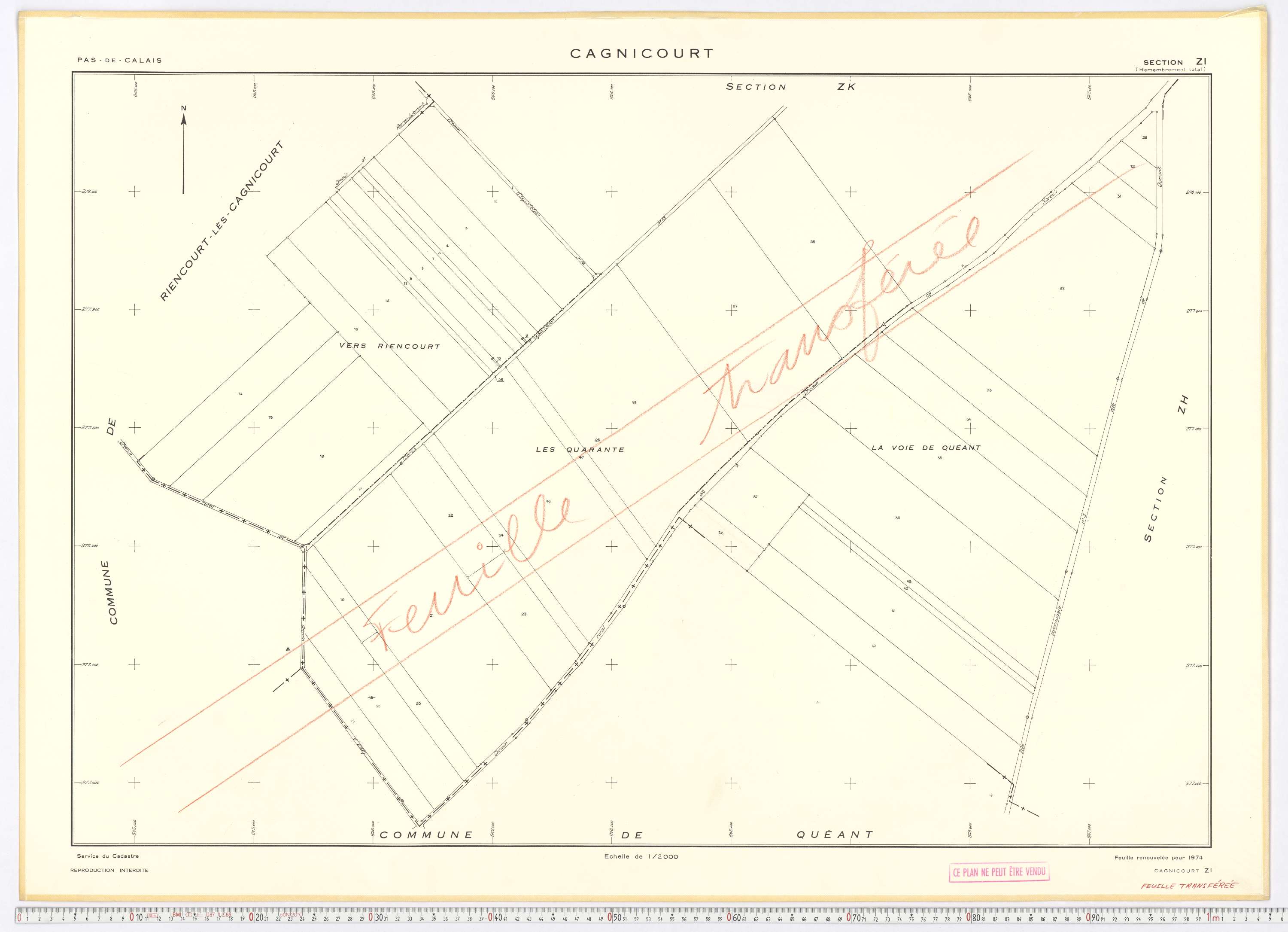 Cagnicourt - Section ZI.