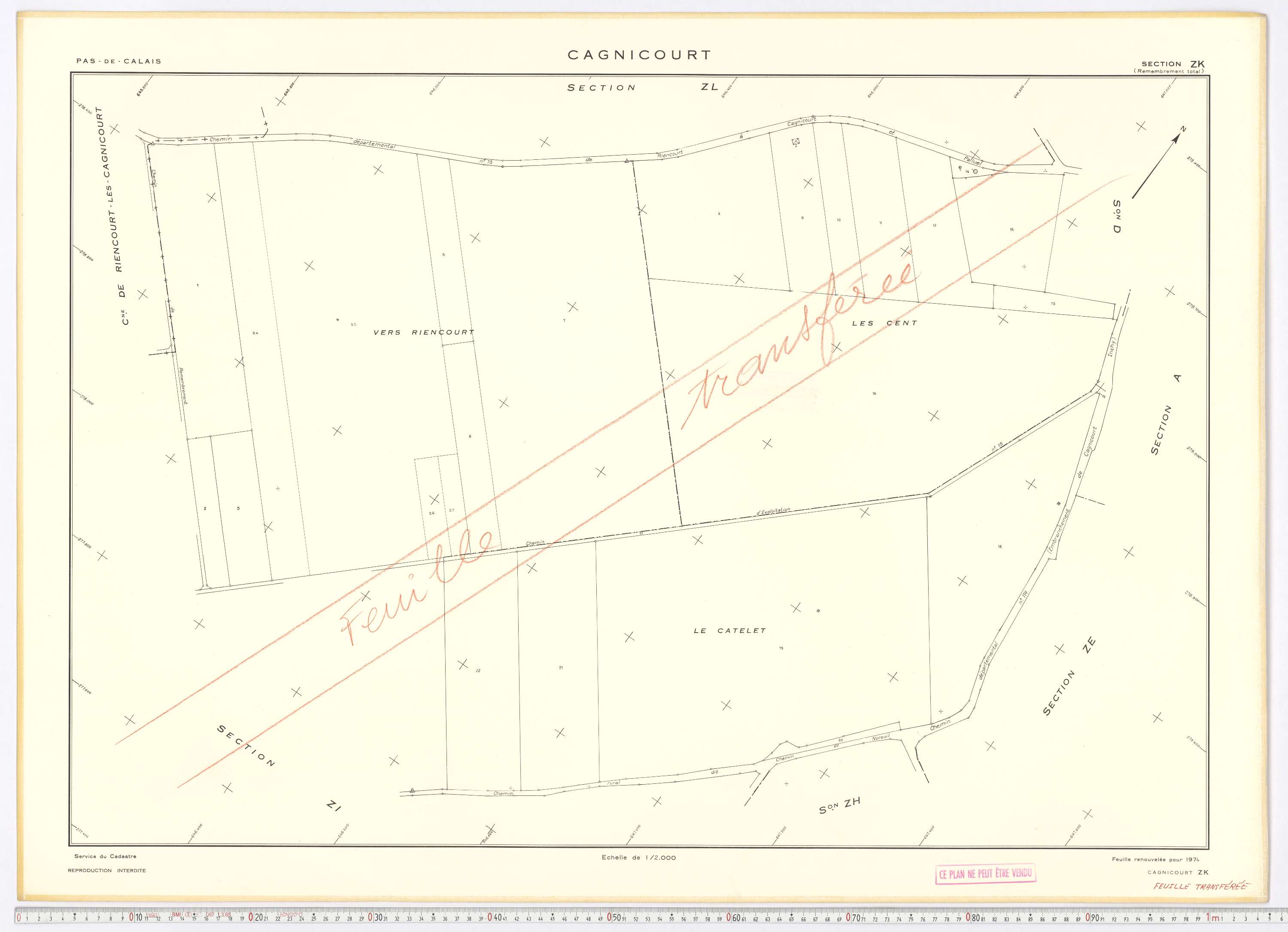Cagnicourt - Section ZK.