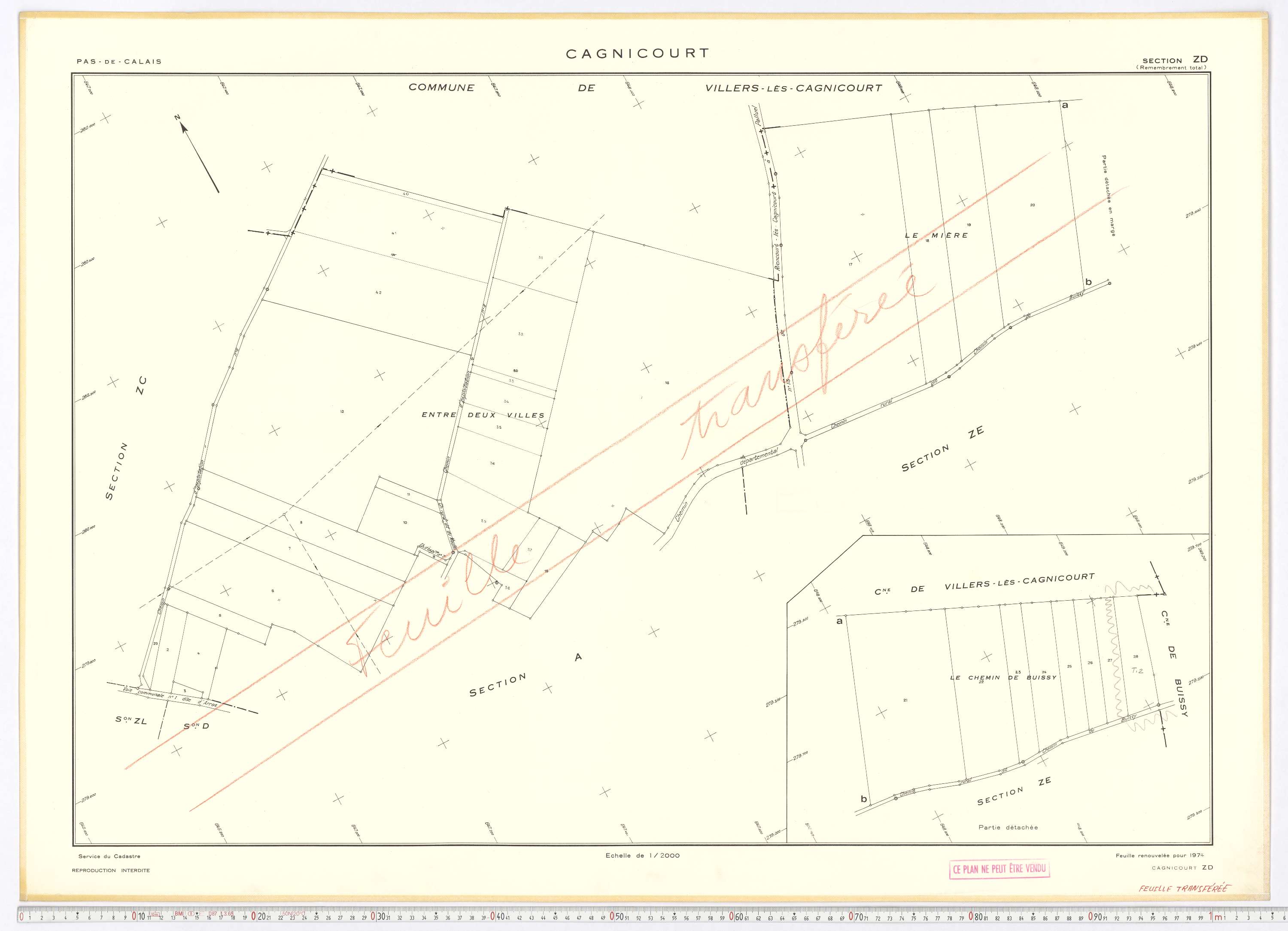 Cagnicourt - Section ZD.