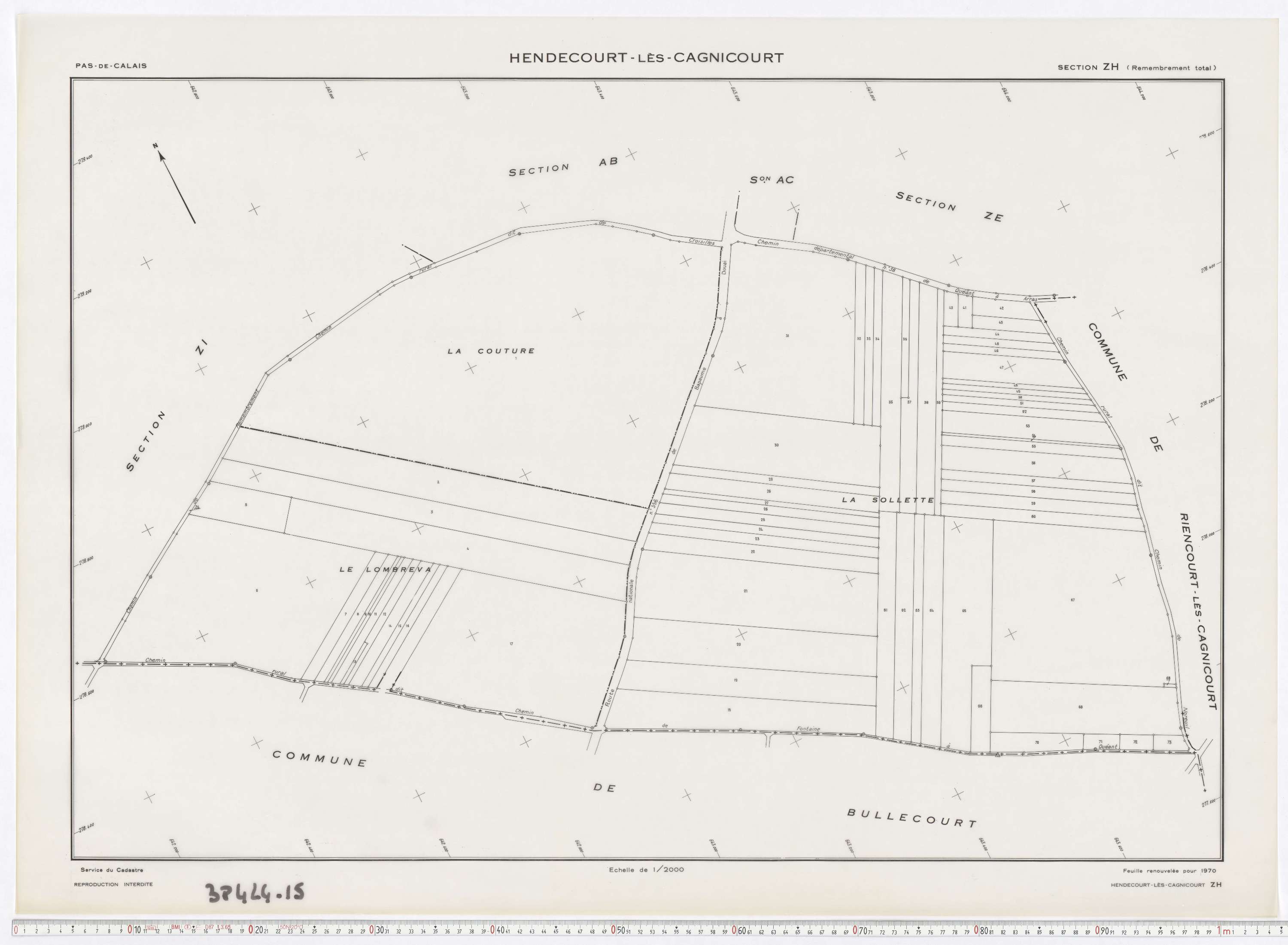 Cagnicourt - Section ZH.