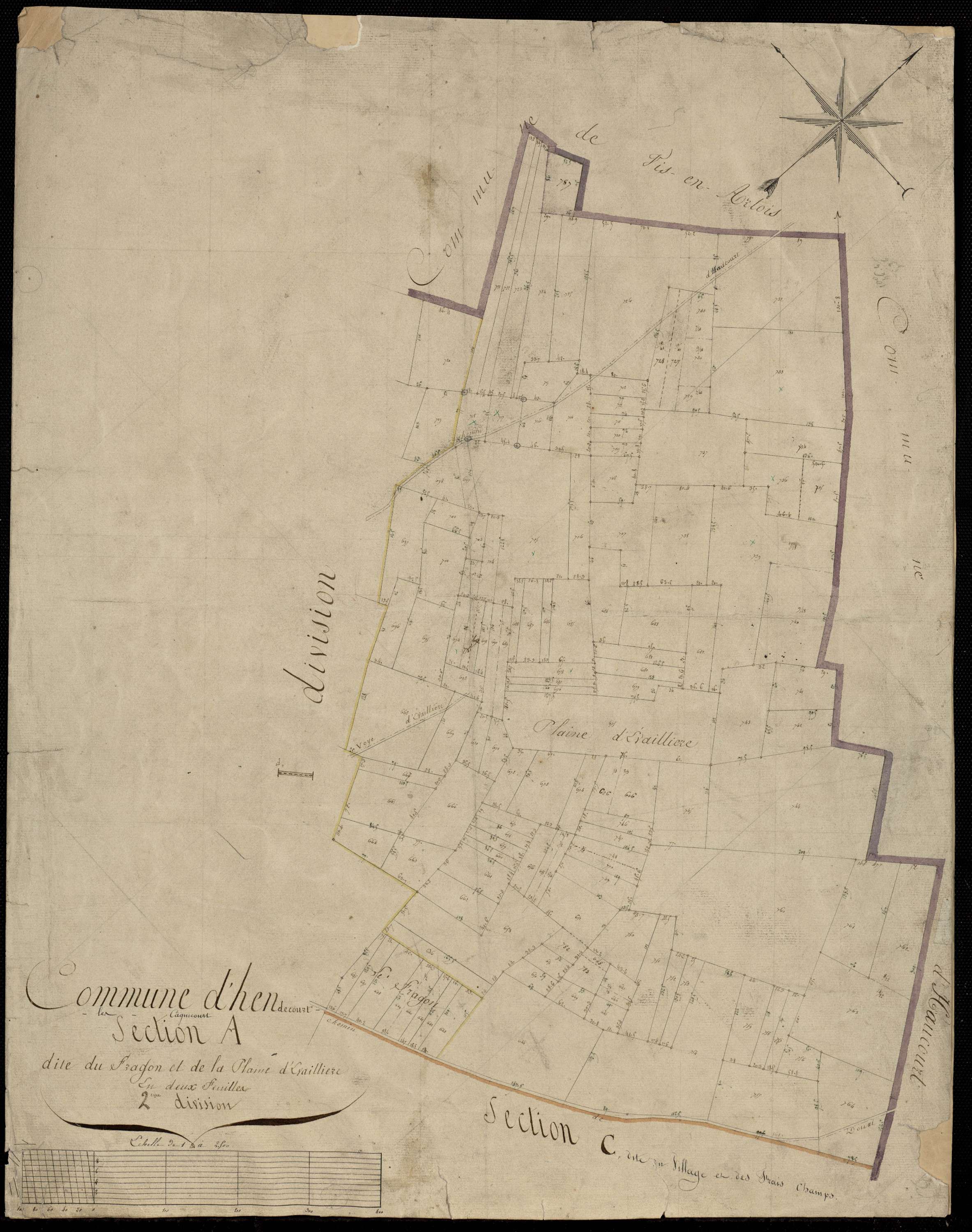 Cagnicourt - Section A, 2e feuille