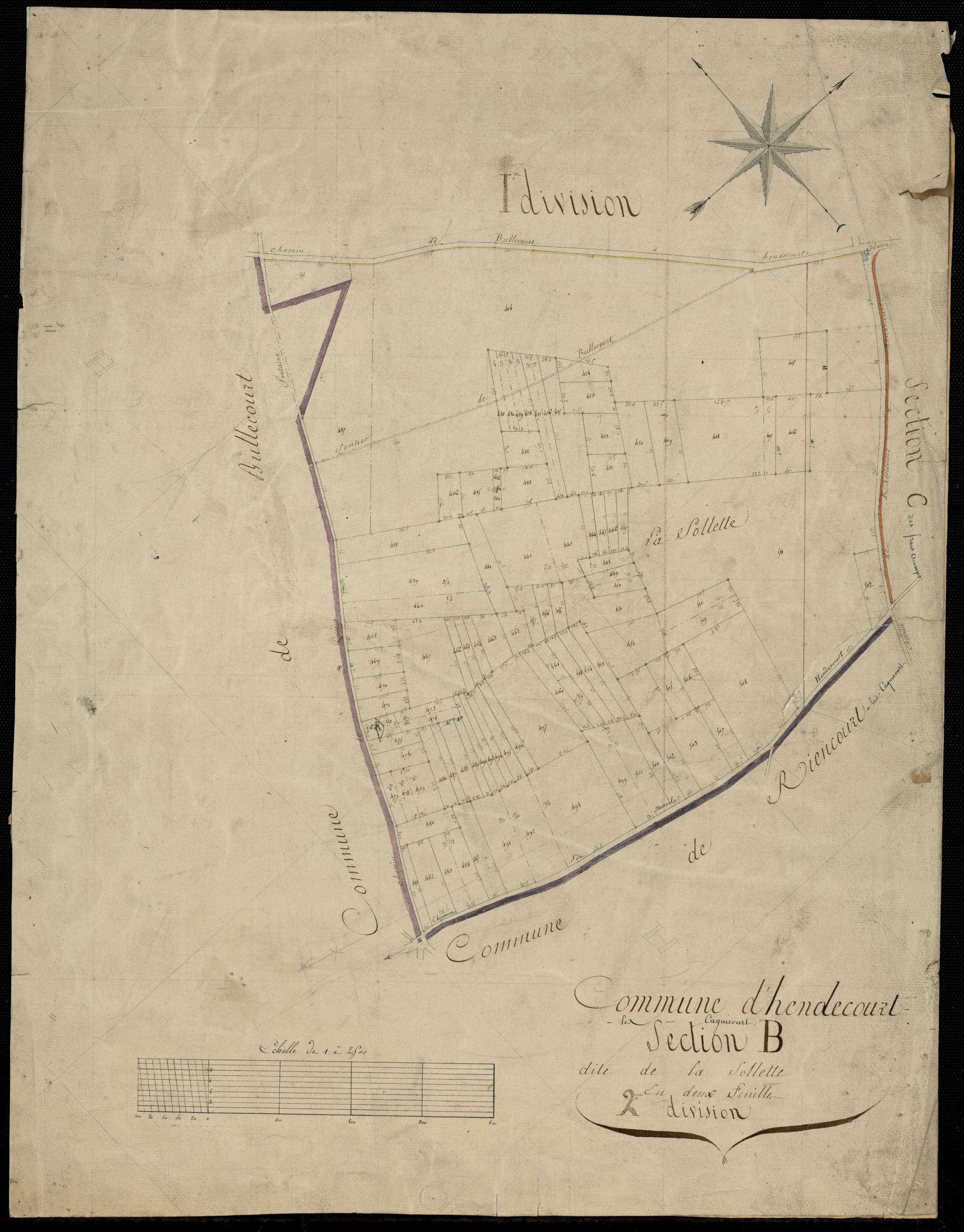 Cagnicourt - Section B, 2e feuille