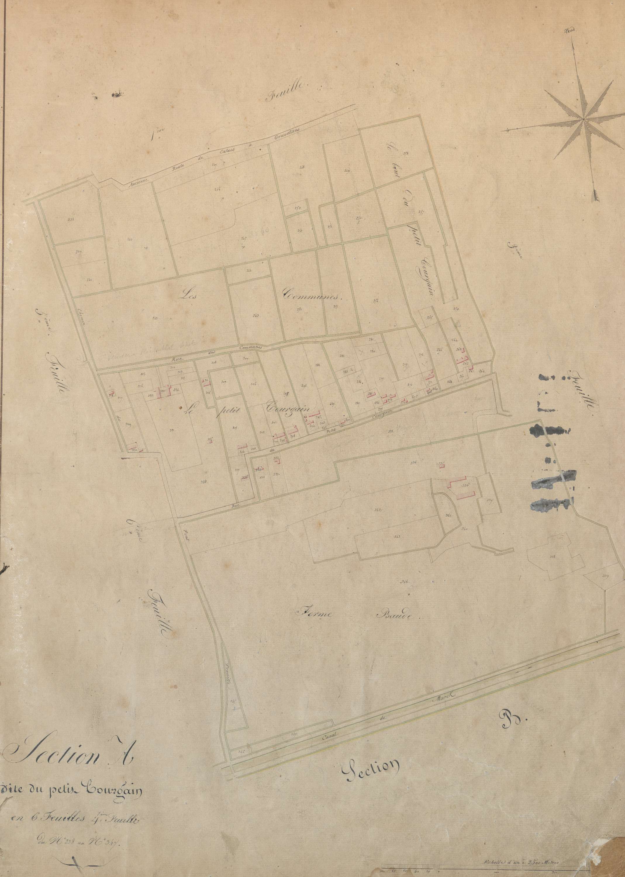 Calais - Section A, 4e feuille