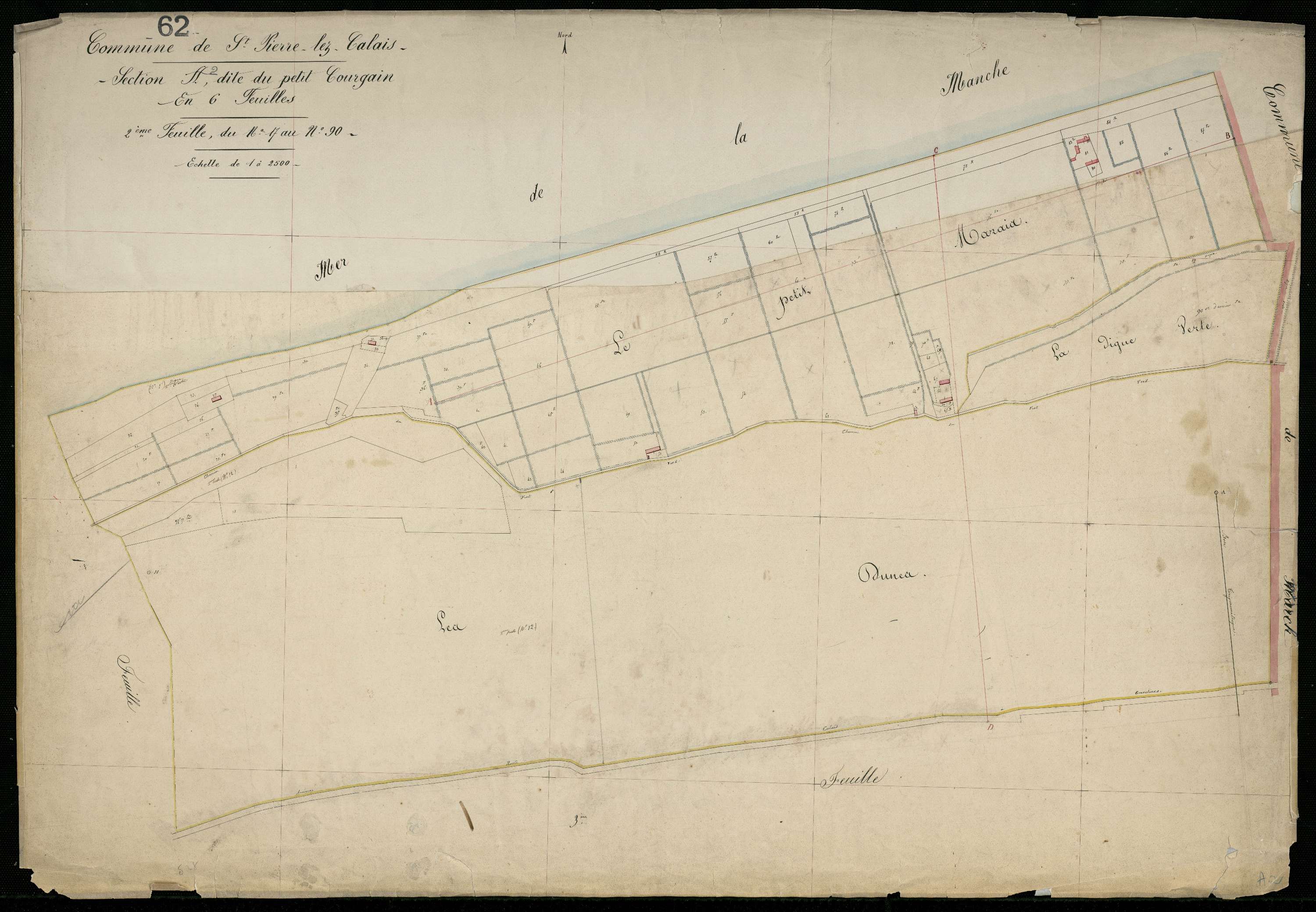 Calais - Section A, 2e feuille