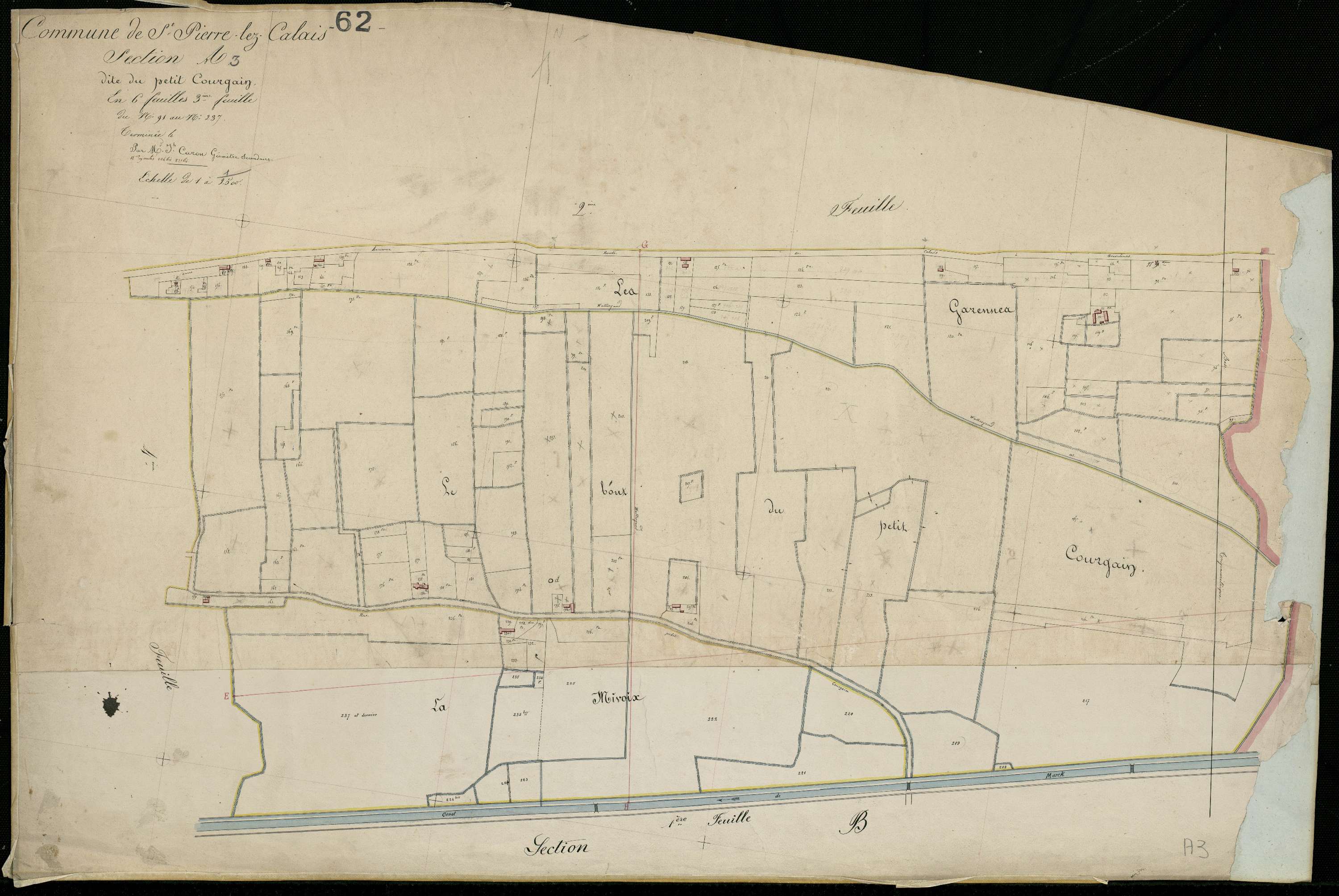 Calais - Section A, 3e feuille
