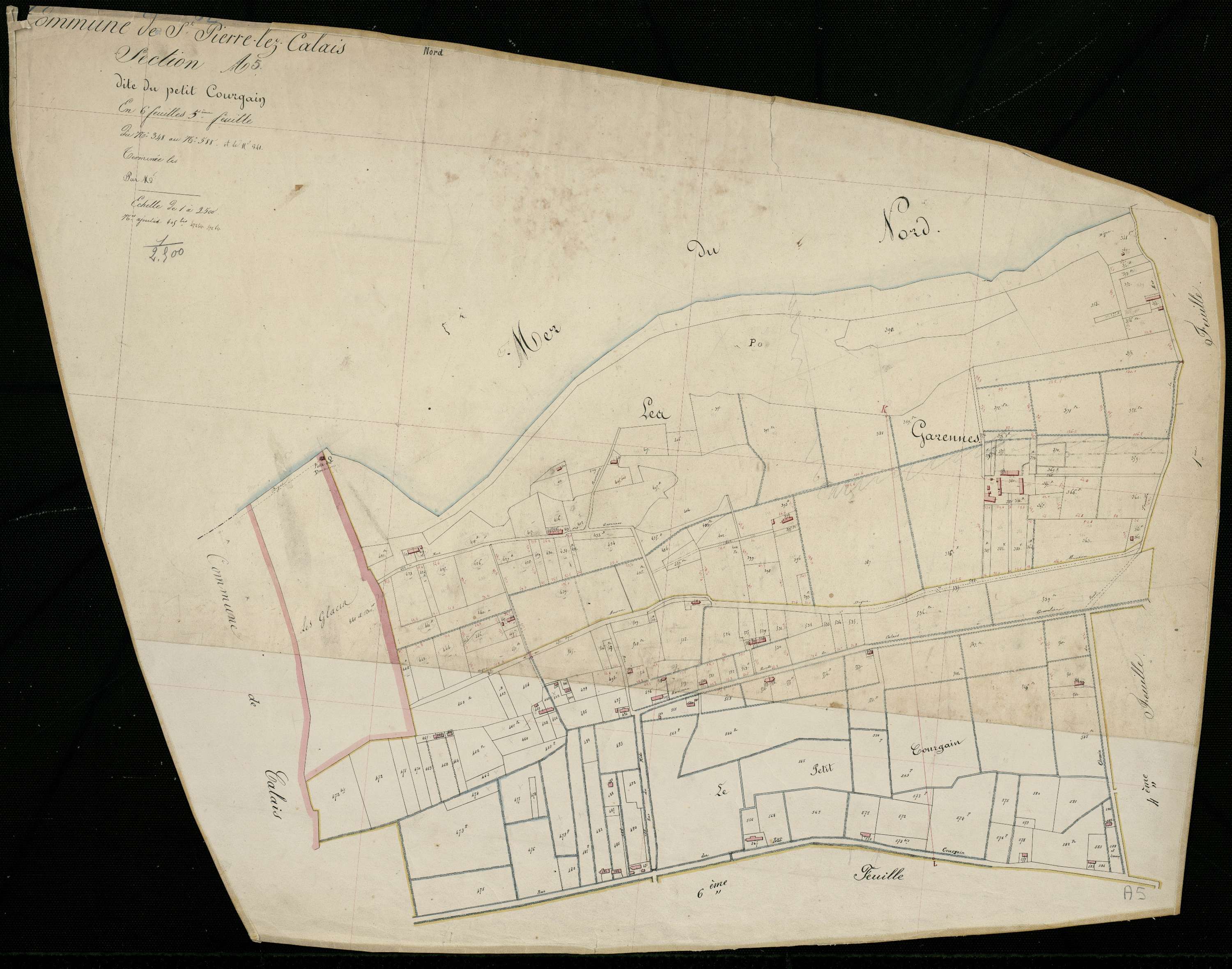Calais - Section A, 5e feuille